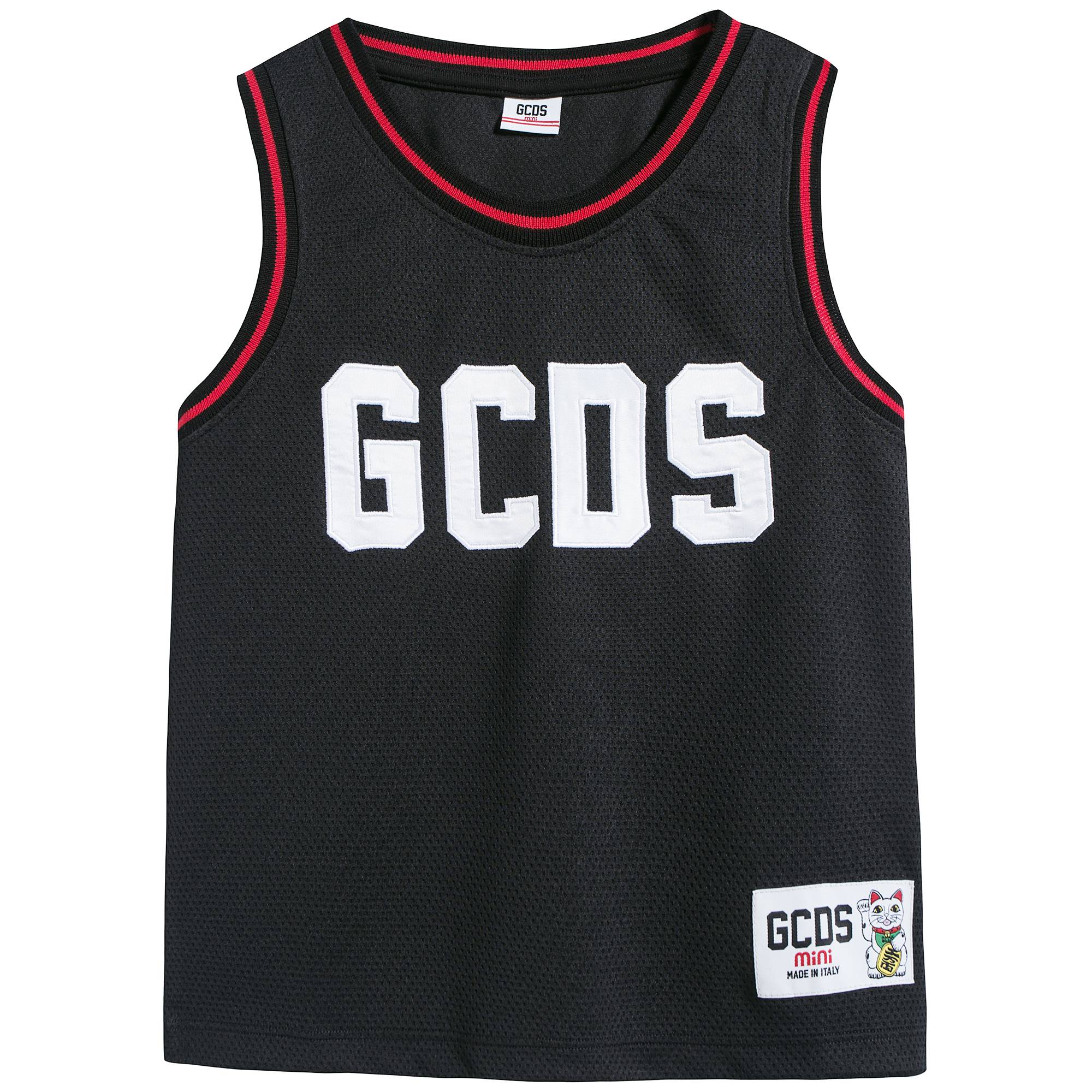 Boys & Girls Black Logo Vest