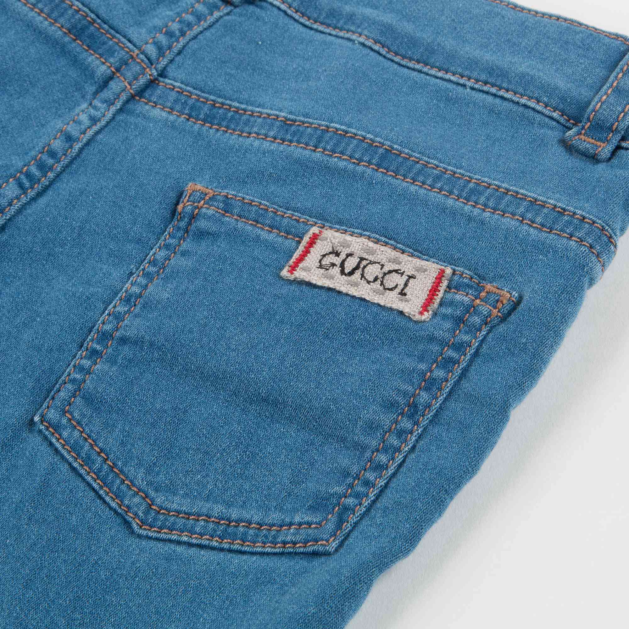 Pantalon bleu bébé fille