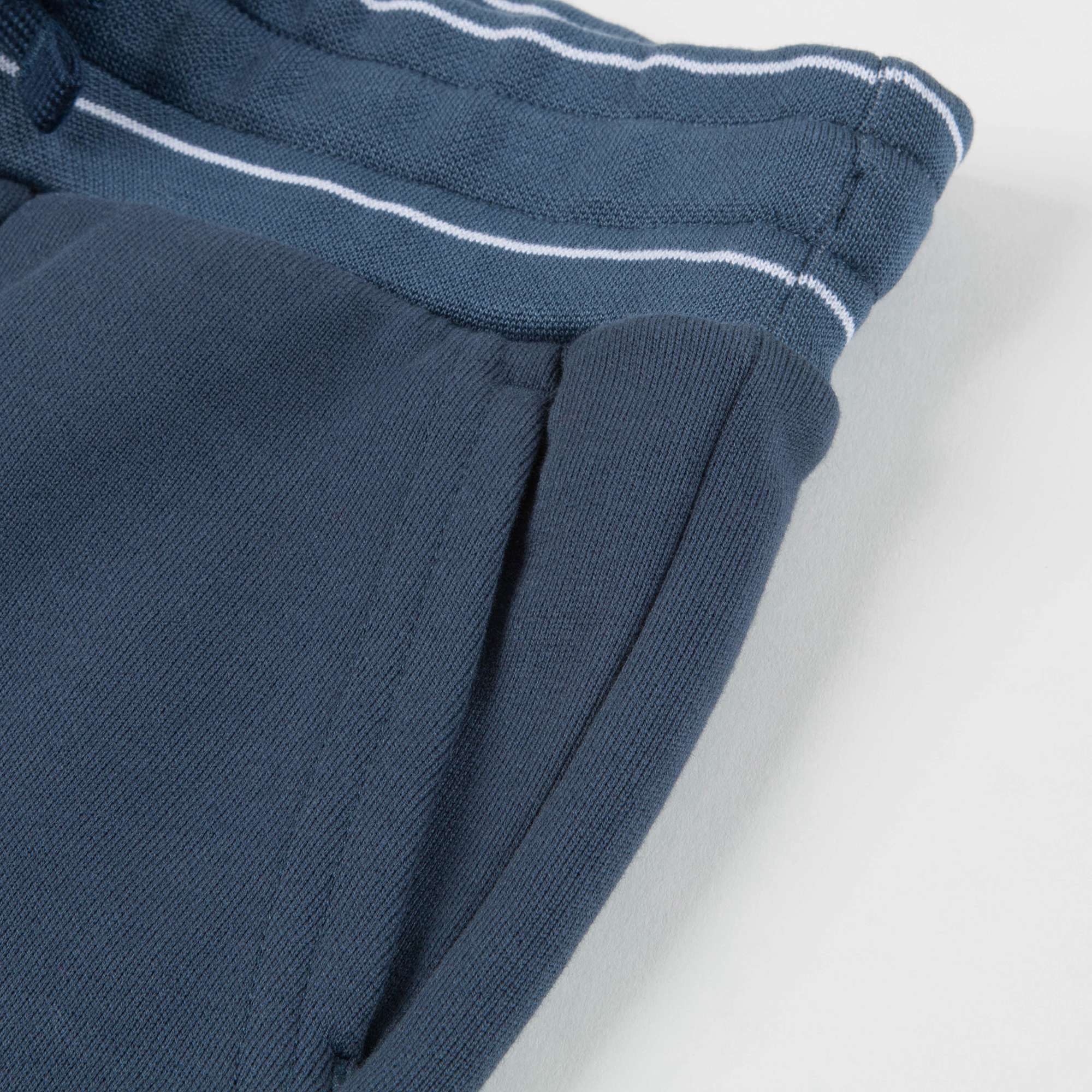Boys Blue Logo Cotton Shorts