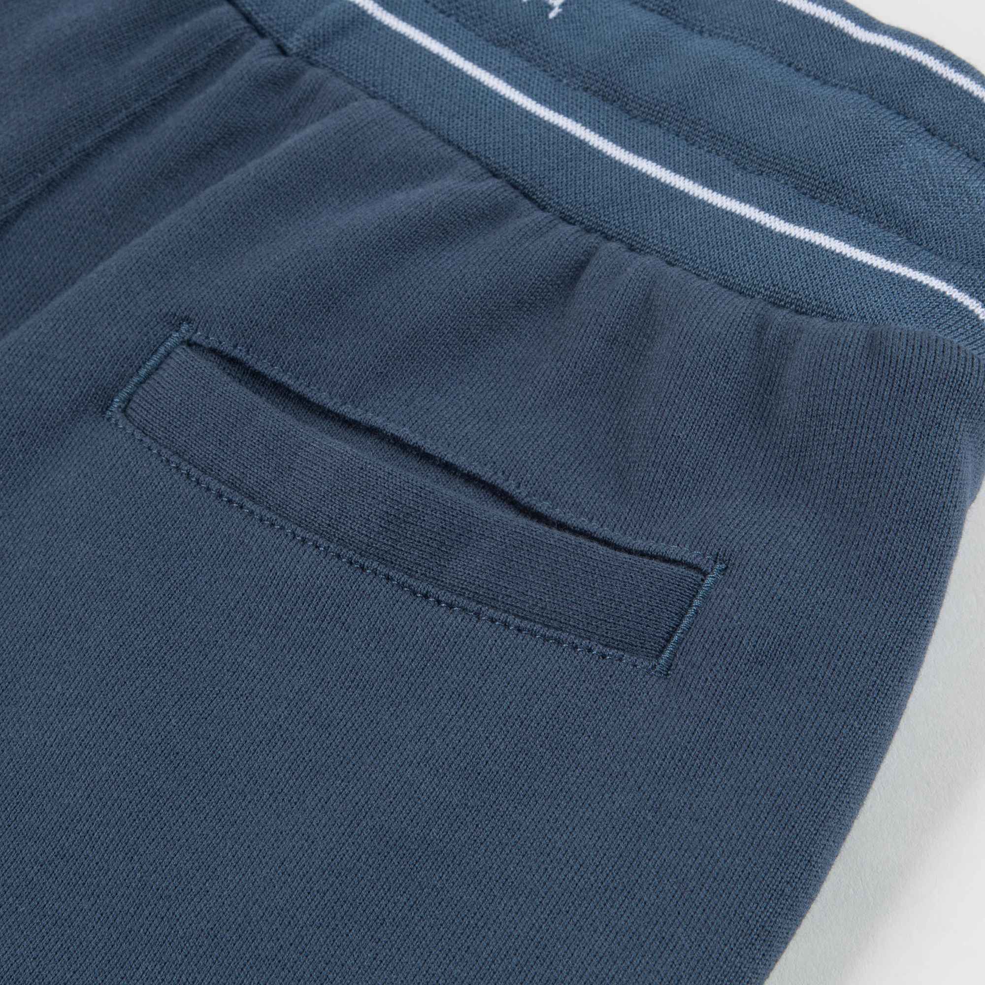 Boys Blue Logo Cotton Shorts