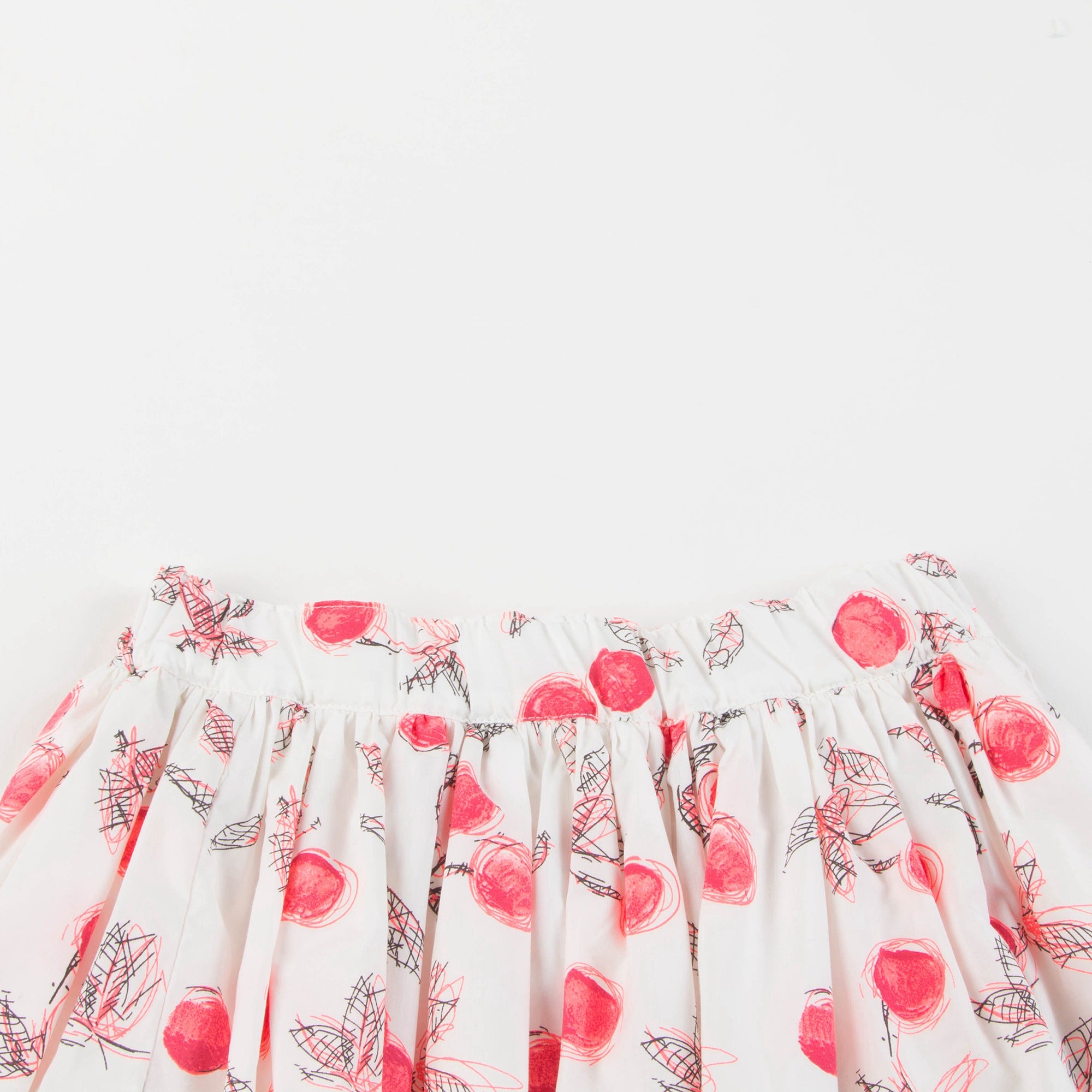 Jupe courte à imprimé cerises pour fille