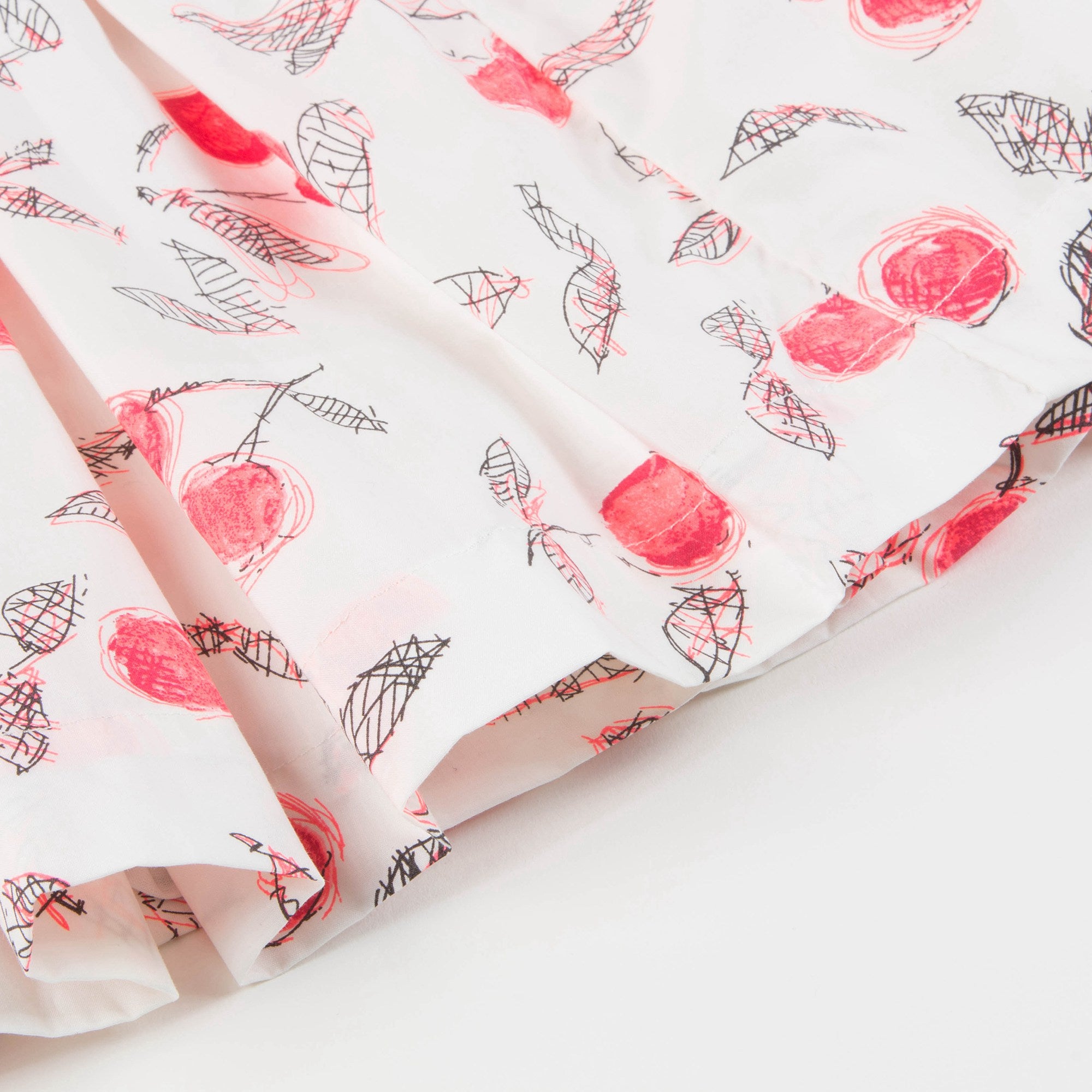 Jupe courte à imprimé cerises pour fille