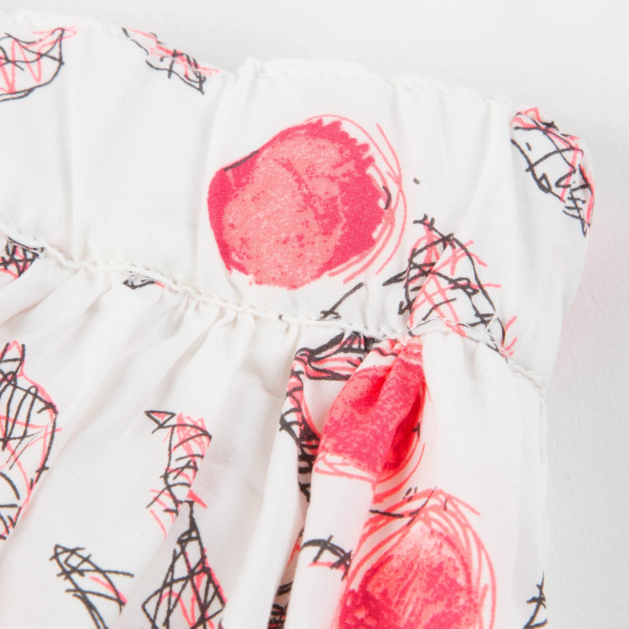Jupe courte à imprimé cerises pour fille