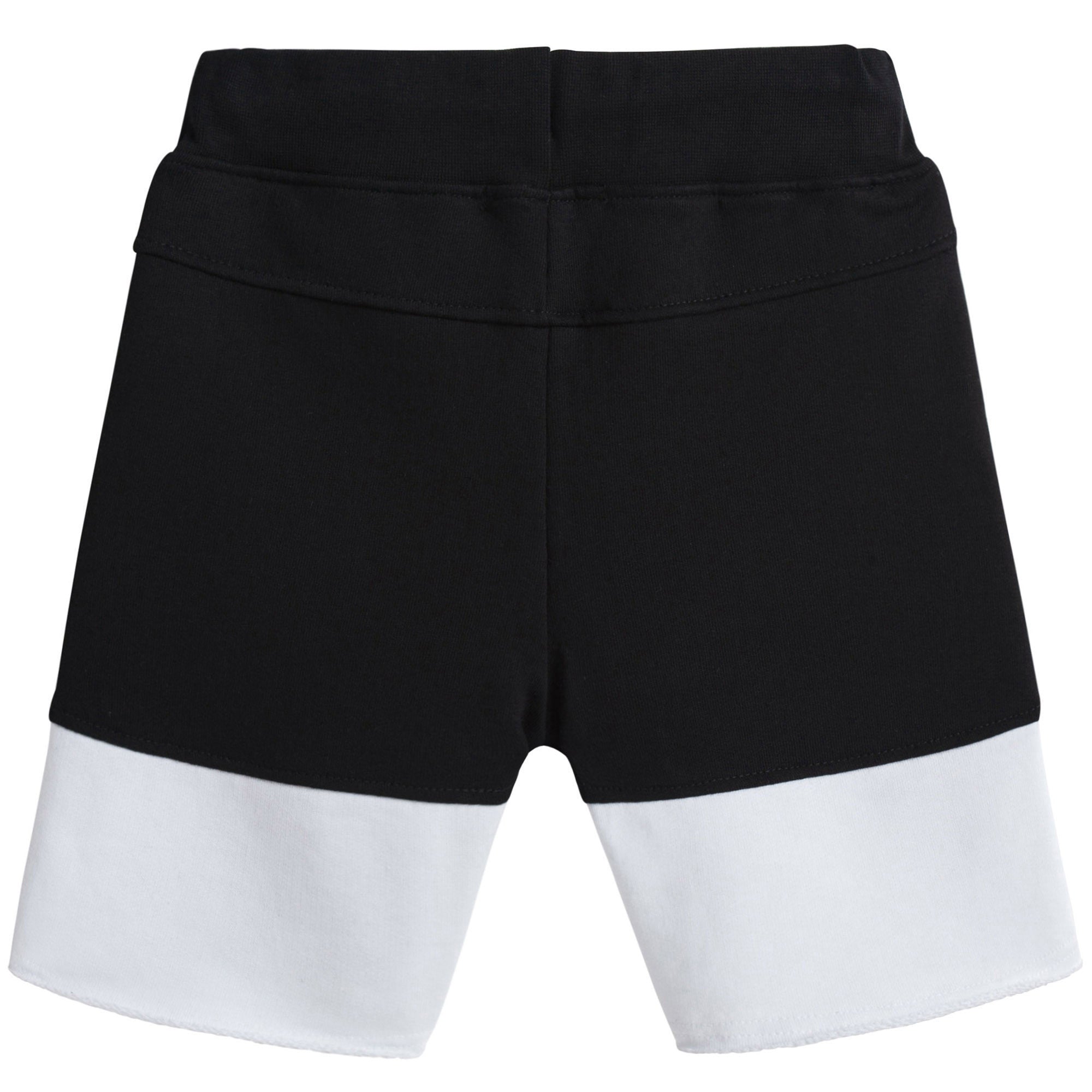Boys Black & White Logo Shorts