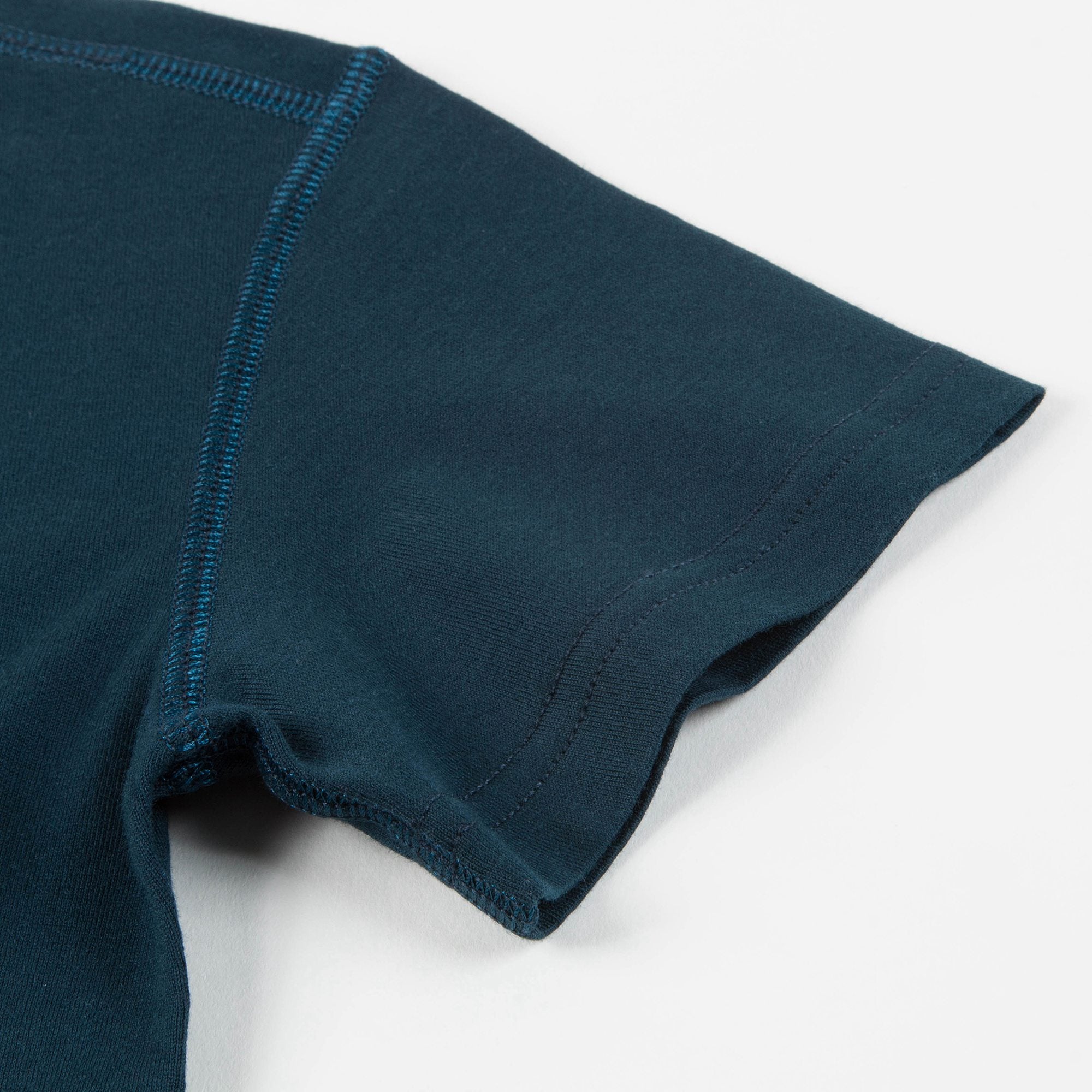 T-shirt en coton bleu à logo pour garçon