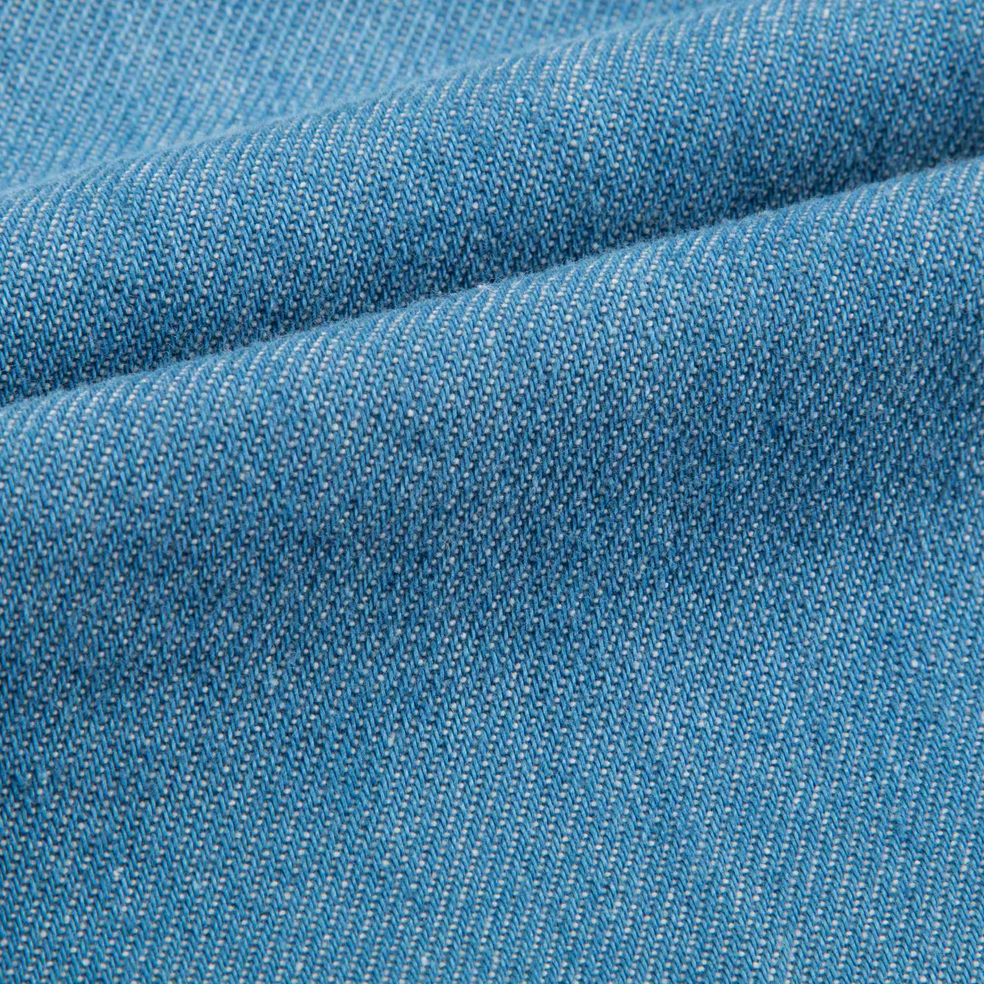 Baby Girls Denim Blue Cotton Trousers
