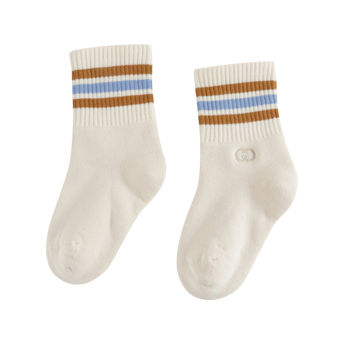 Chaussettes enfant en coton GG ivoire