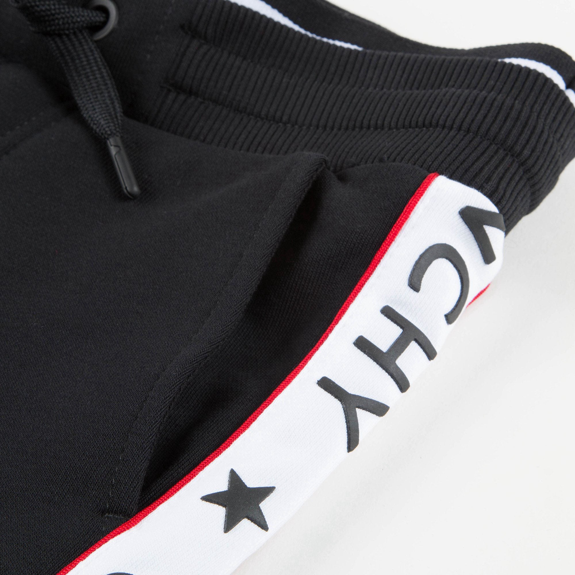 Boys Black Logo Cotton Shorts