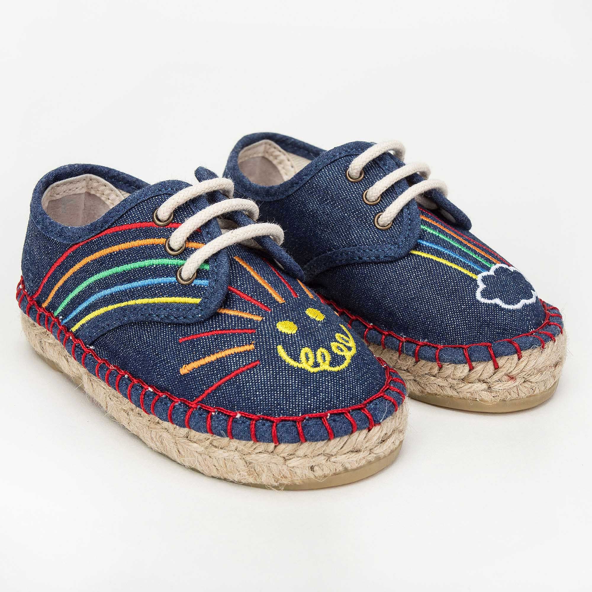 Baby Boys Rainbow Embroidered Rae Espadrilles