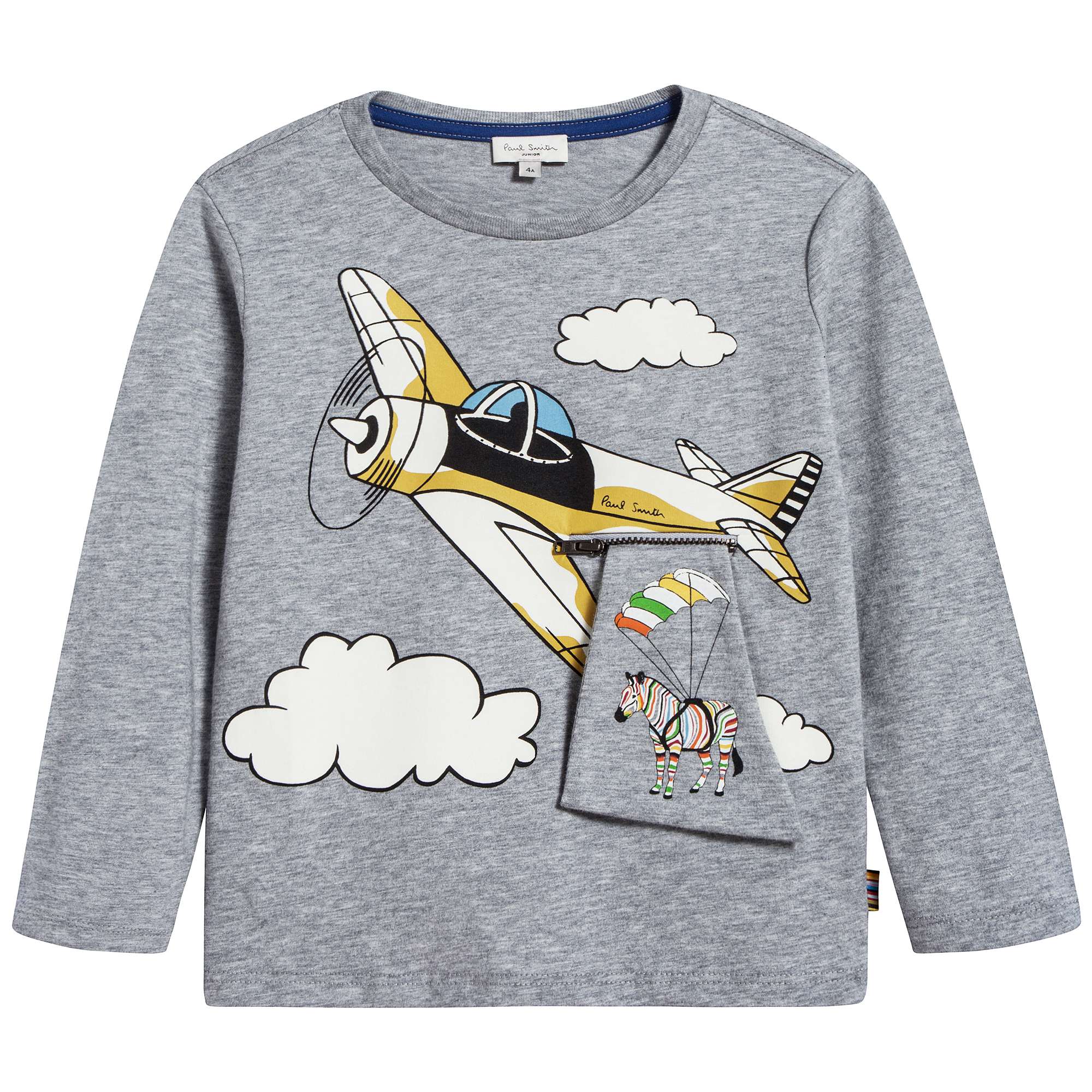 Boys Marl Grey Cotton T-shirt