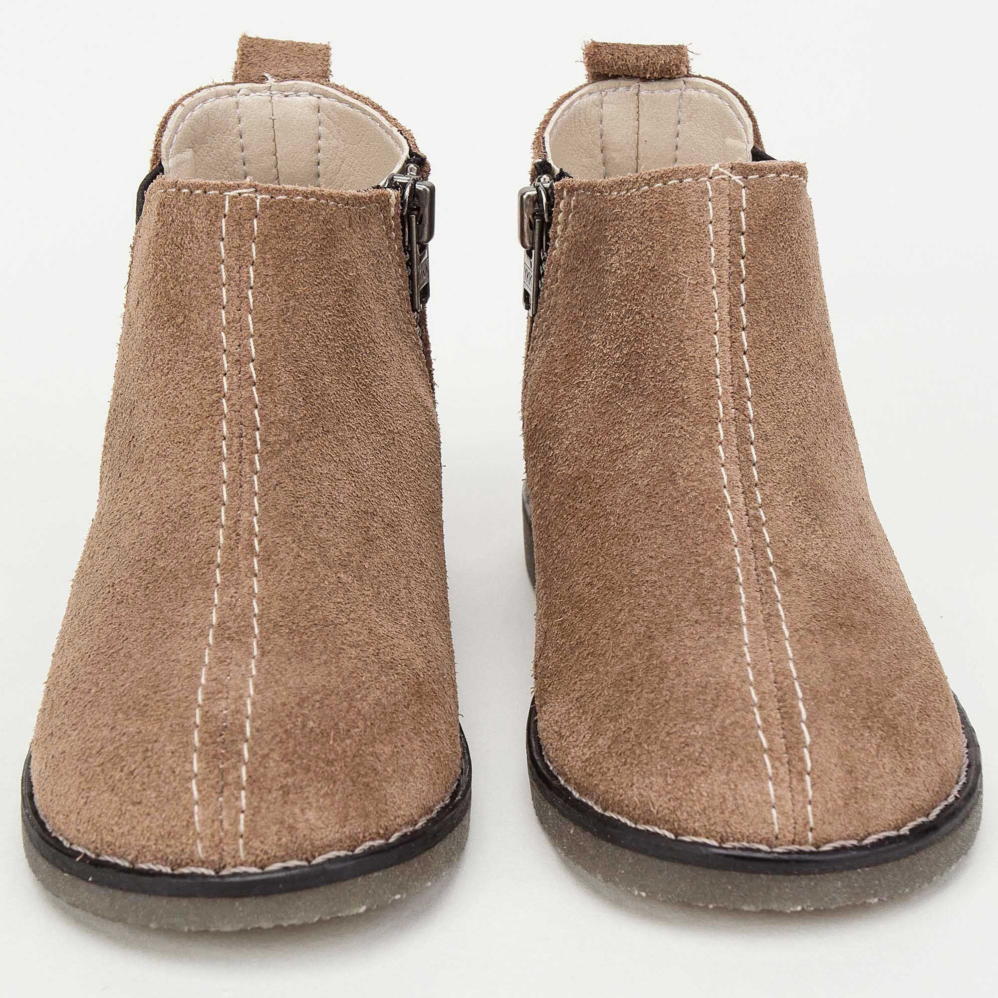 Boys Beige Tendon Soles Boot