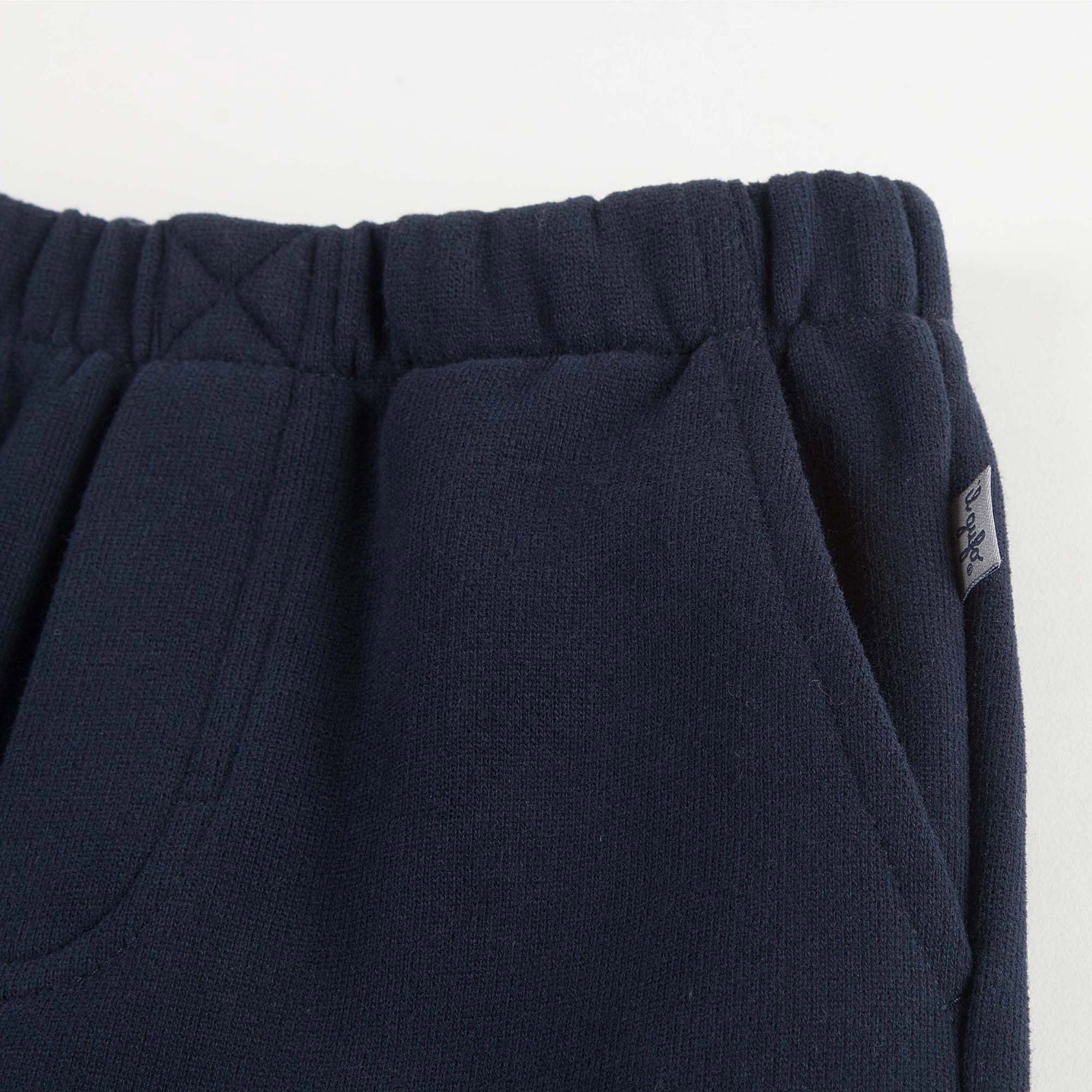 Pantalon en coton côtelé bleu marine pour garçons