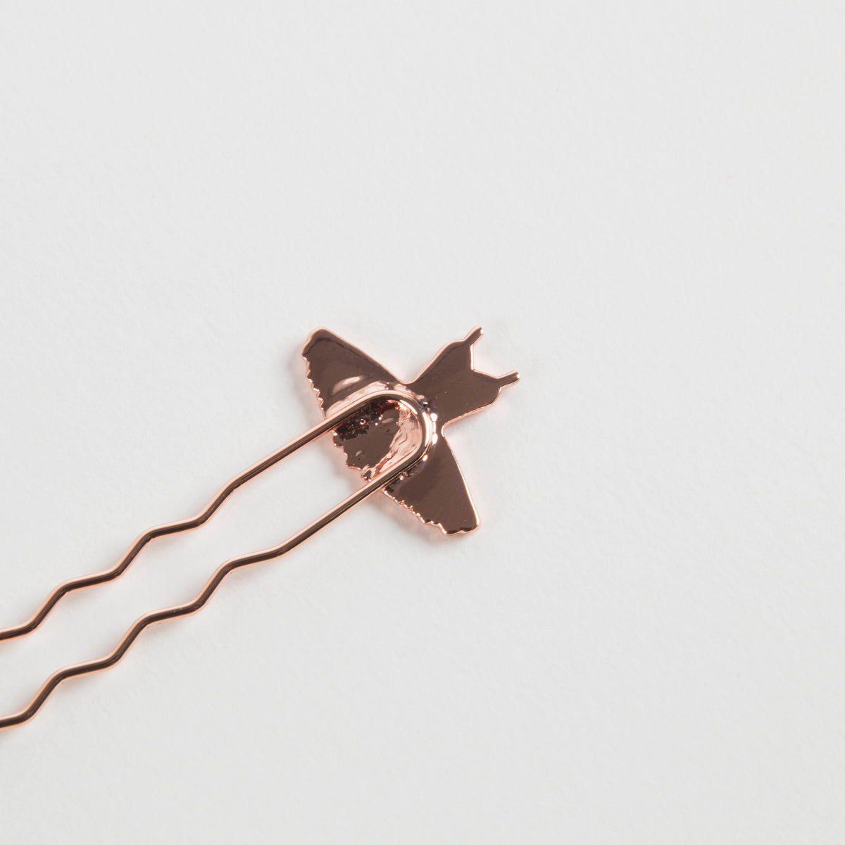 Barrette en métal rose pour filles