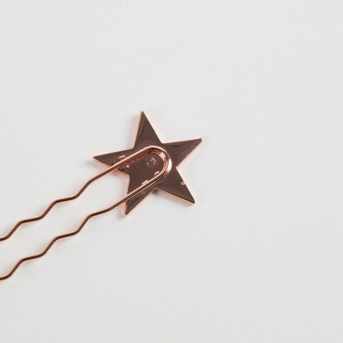 Barrette en métal rose pour filles