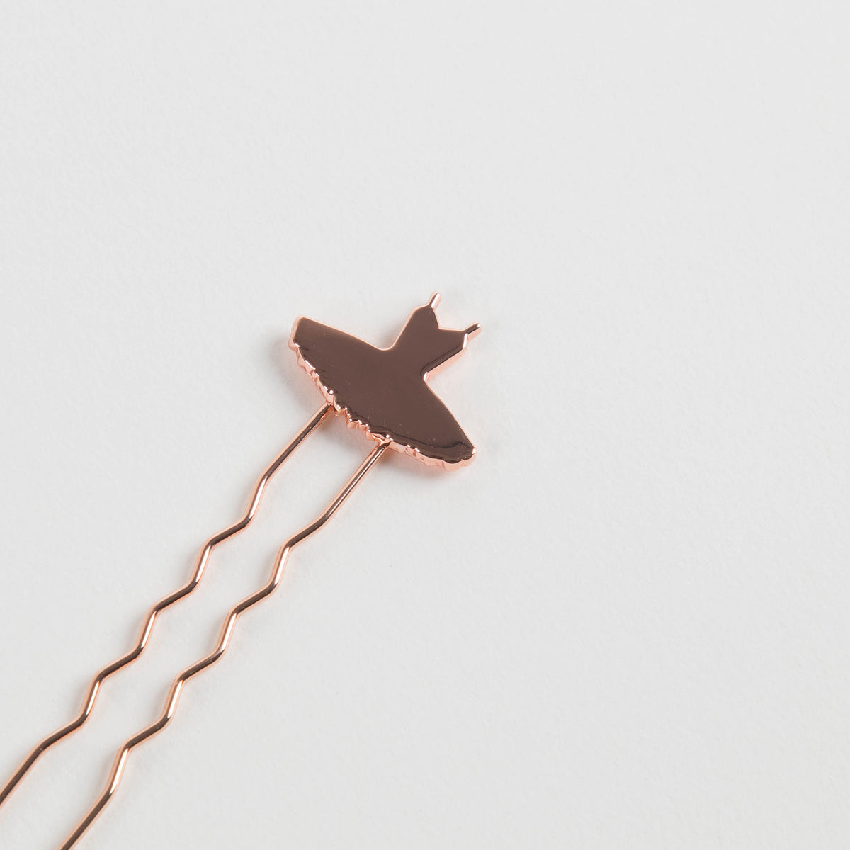 Barrette en métal rose pour filles