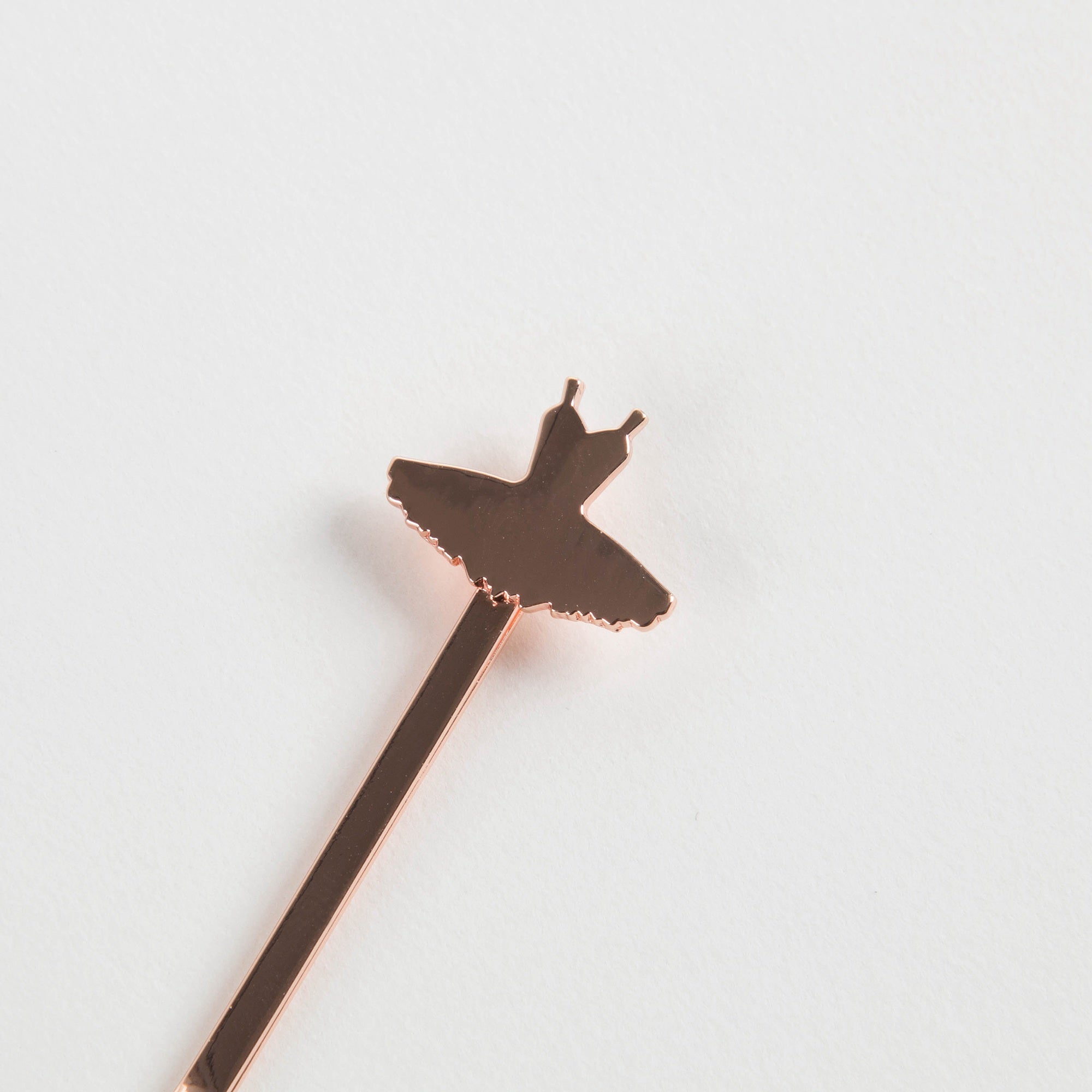 Épingle à cheveux métallique rose pour filles
