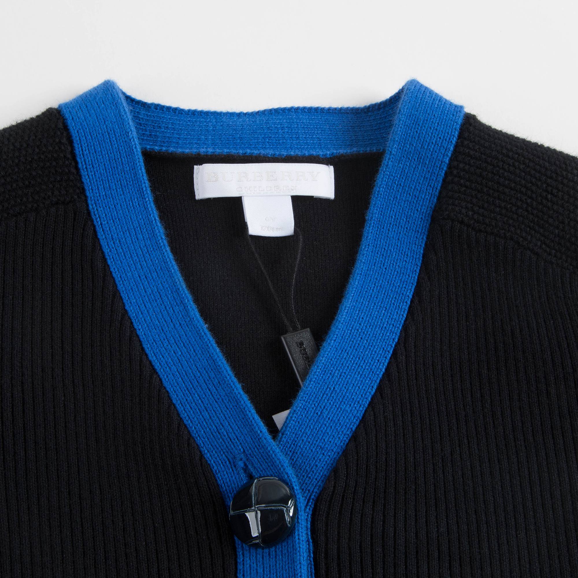 Gilet noir en coton pour filles