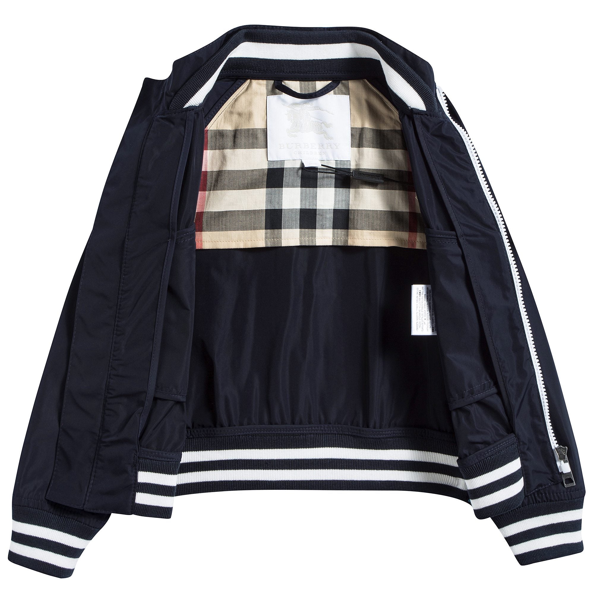 Boys Navy Blue Polyester Jackets