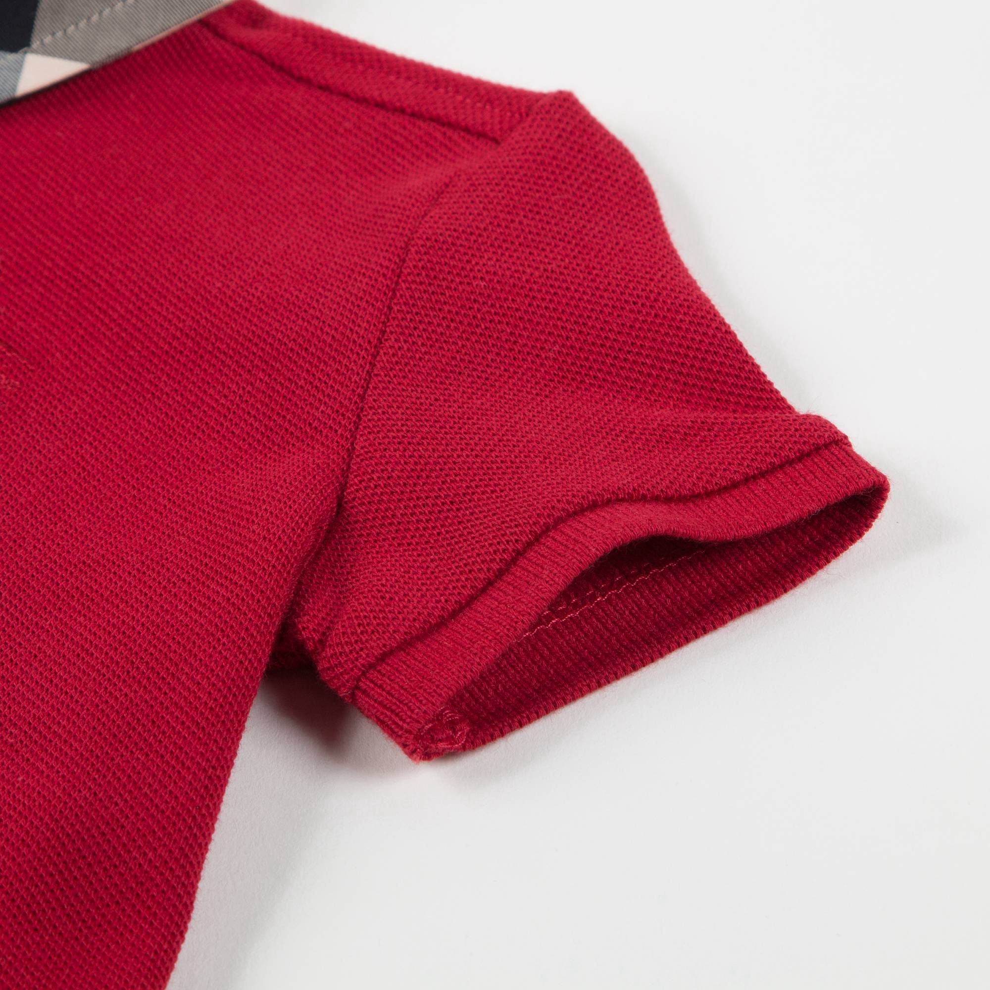 Polos rouges militaires en coton pour garçons