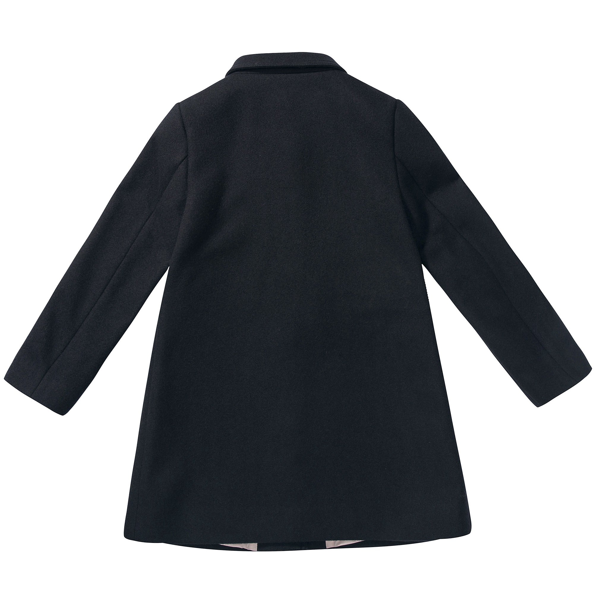 Girls Ink Blue Wool Coat