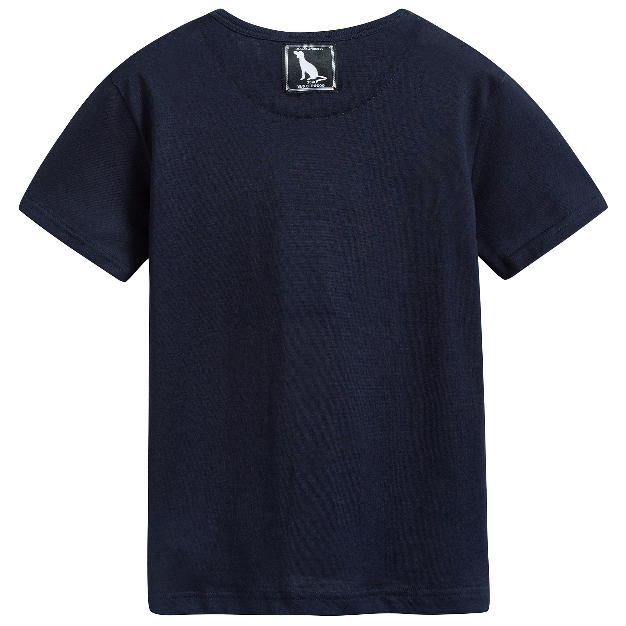 Baby Boys Blue Dog Cotton T-shirt