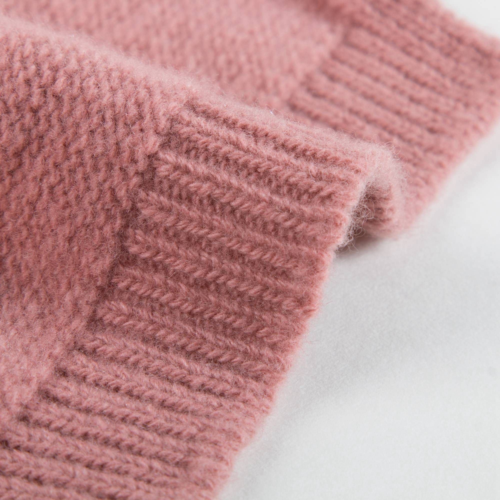 Écharpe en laine rose pour fille