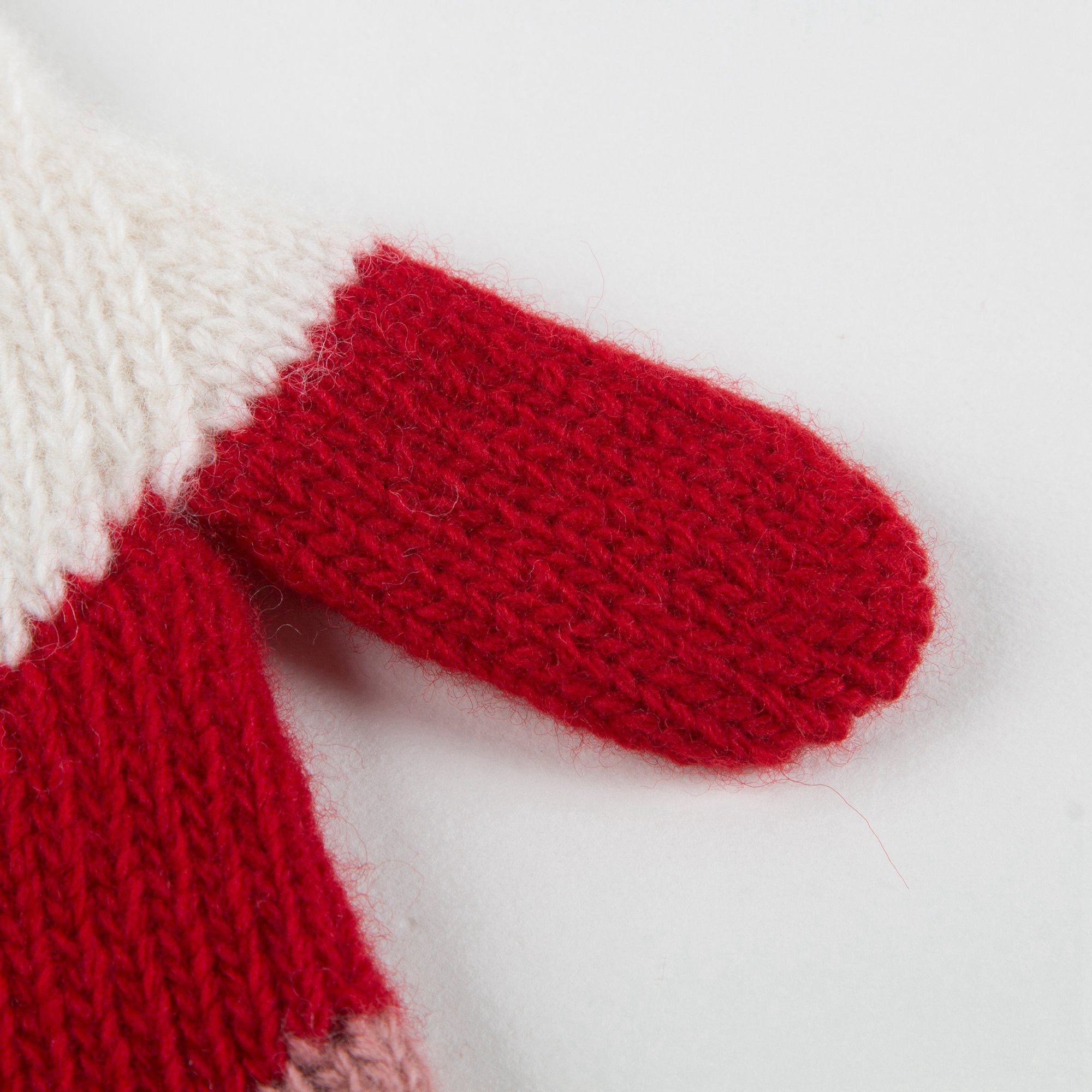 Gants roses en laine pour filles