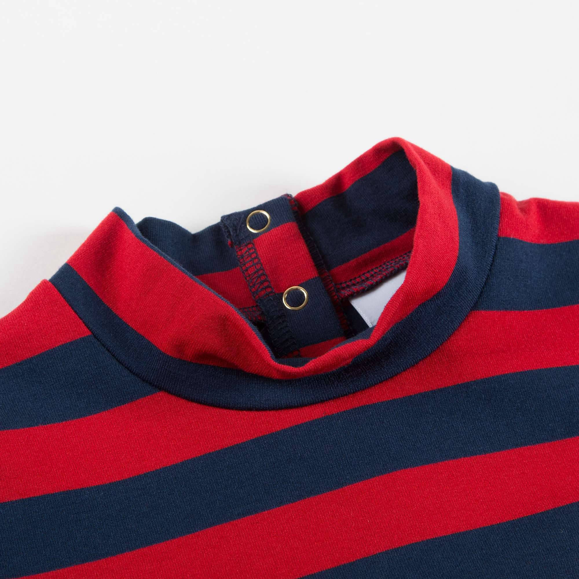 Girls Red & Blue Striped Dress