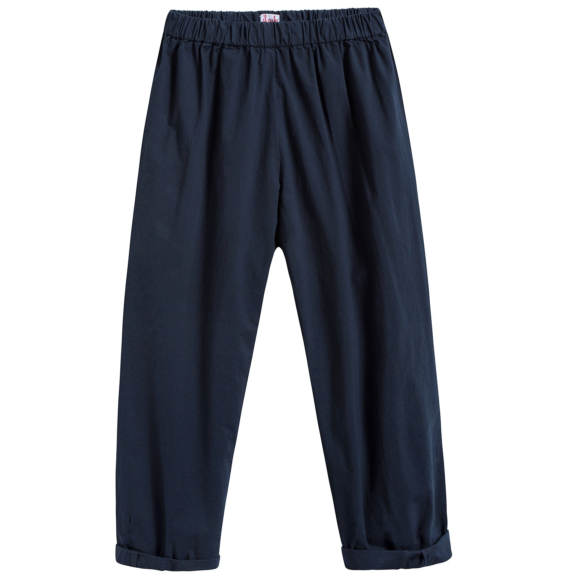 Girls Dark Blue Cotton Trousers