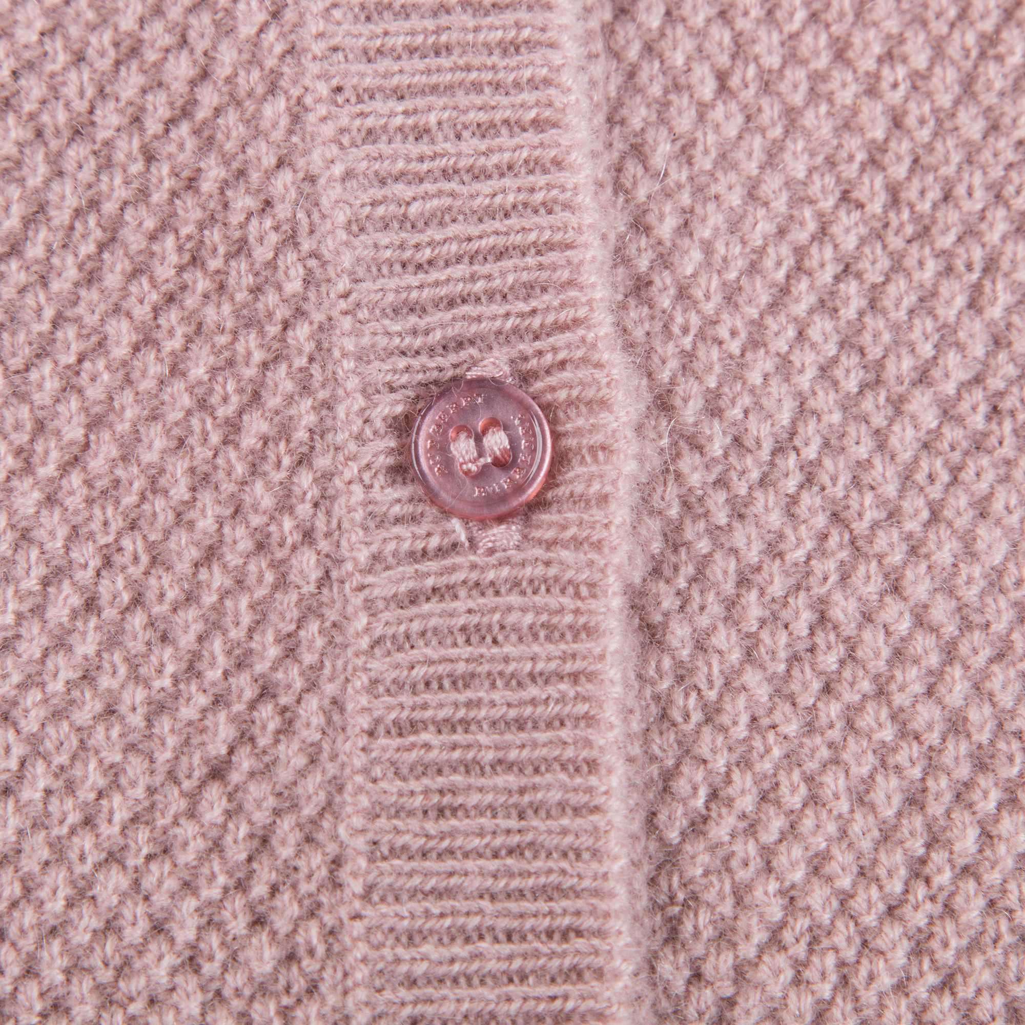 Girls Dusty Pink Cashmere Cardigan