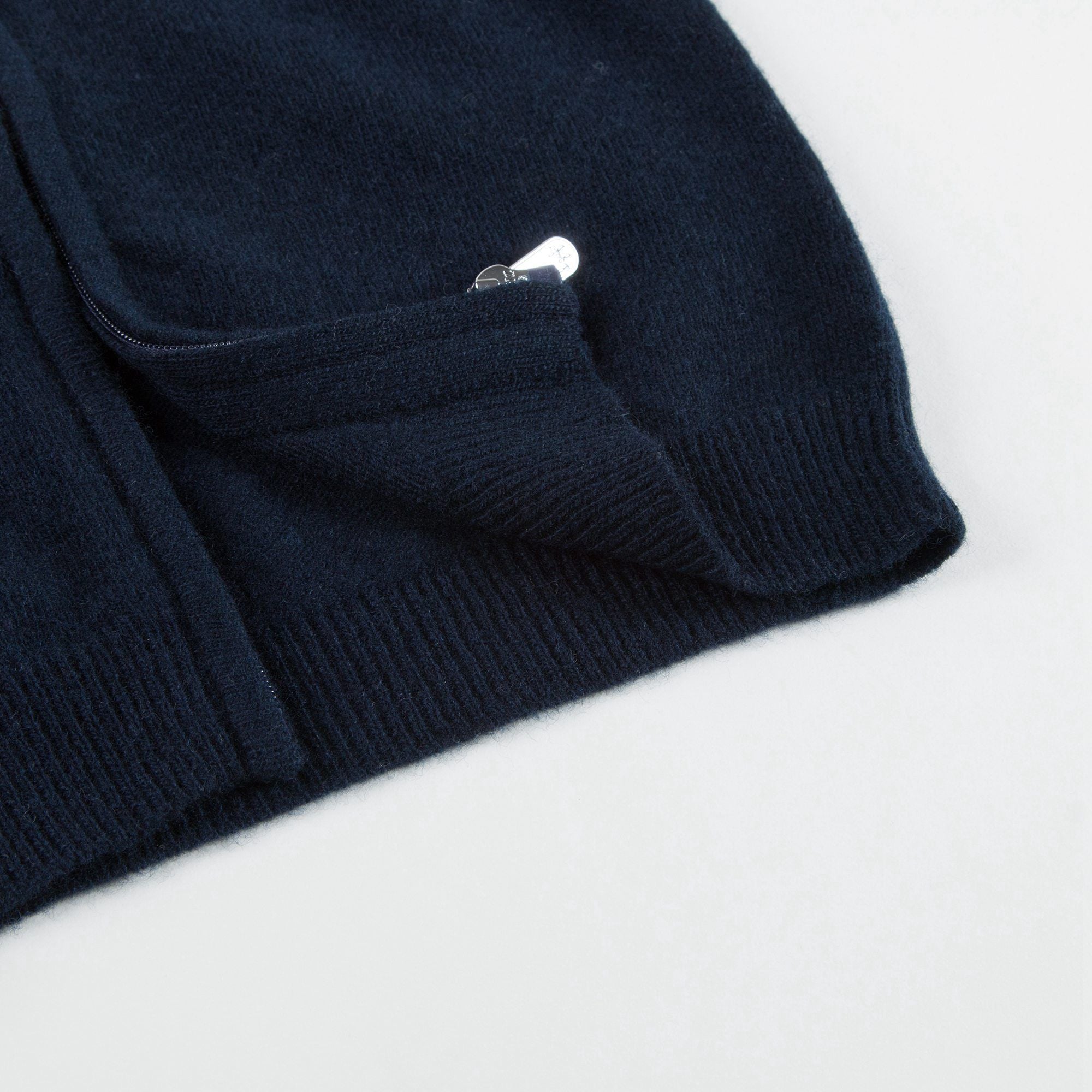 Boys Navy Blue Wool Cardigan