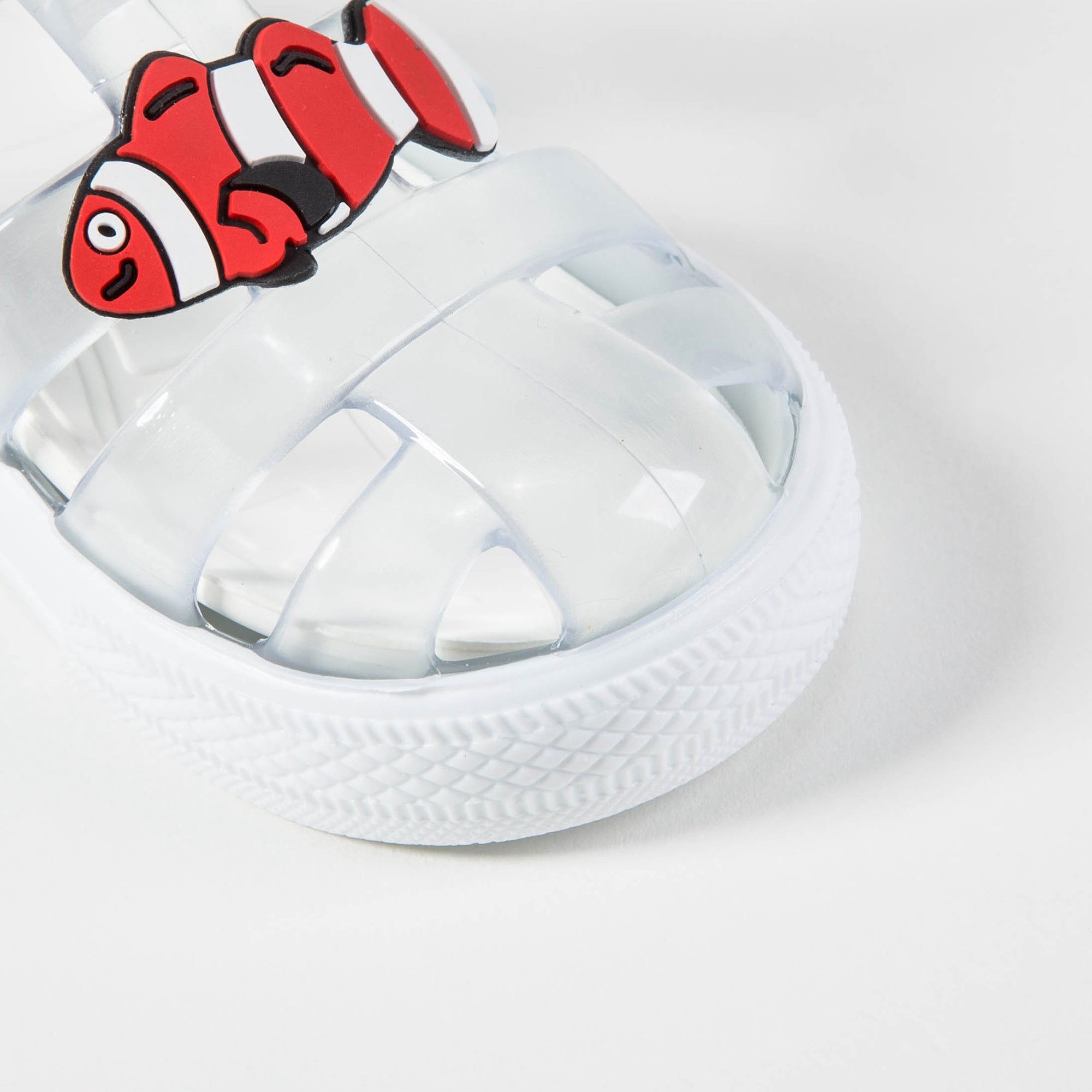 Boys & Girls Transparent Whit Fish Sandals