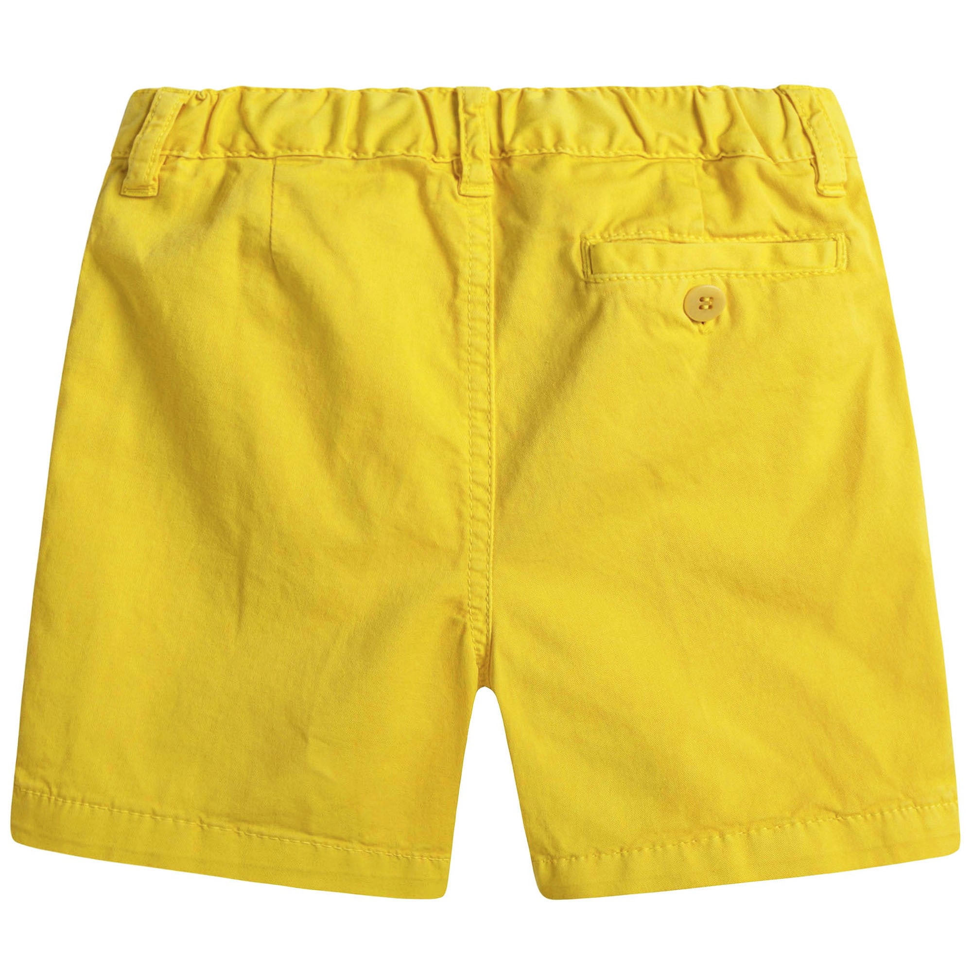 Boys Yellow Cotton Shorts