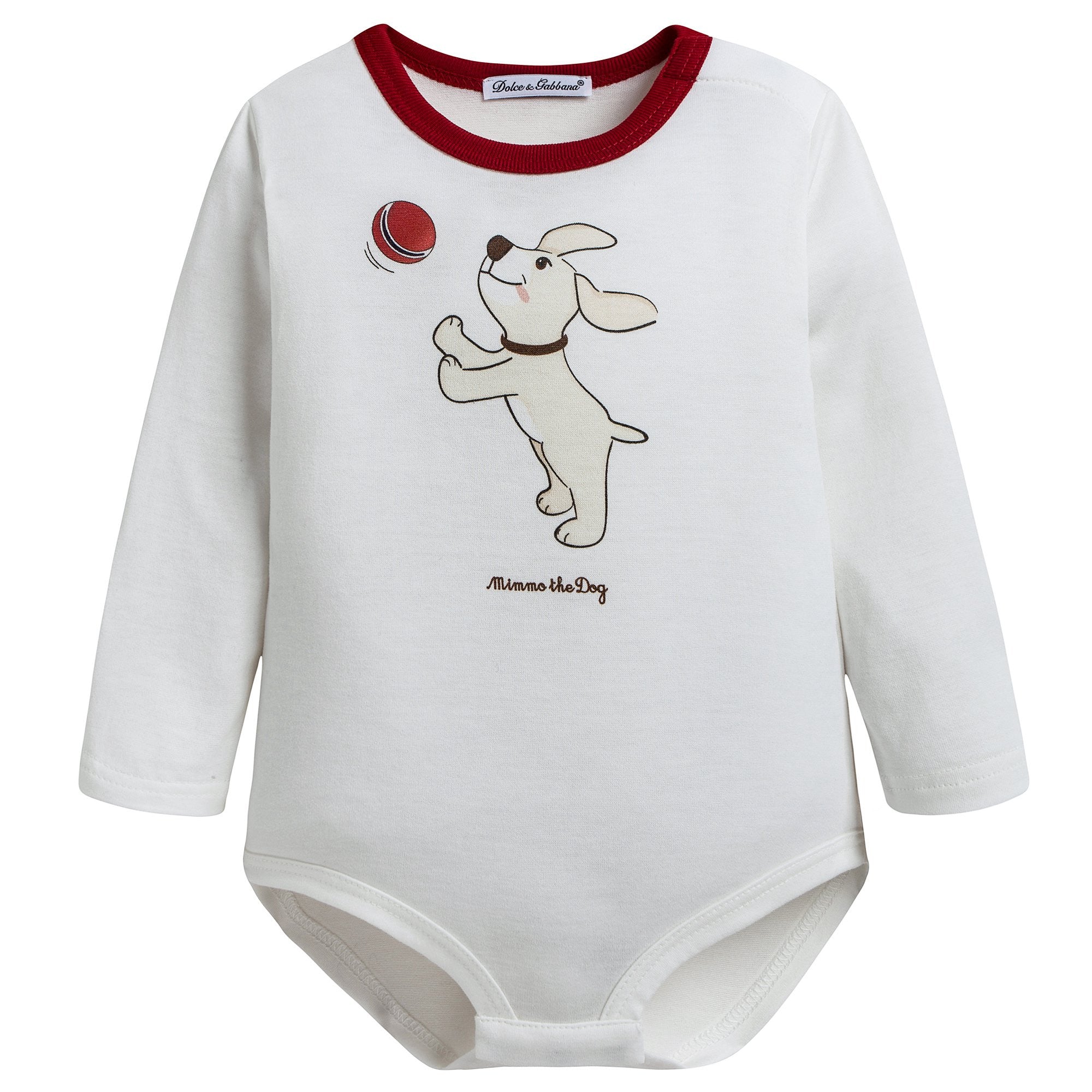 Baby White Dog Printed Gift Set 3 Piece