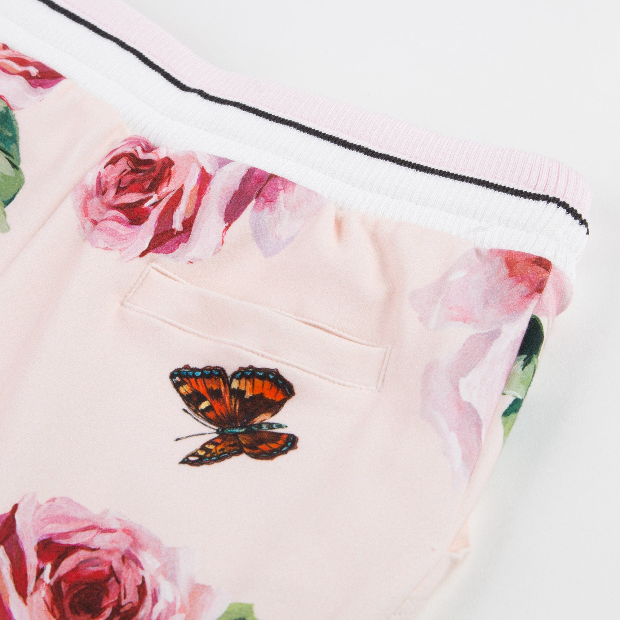 Girls Beige Rose Cotton Trousers(合并到19897)
