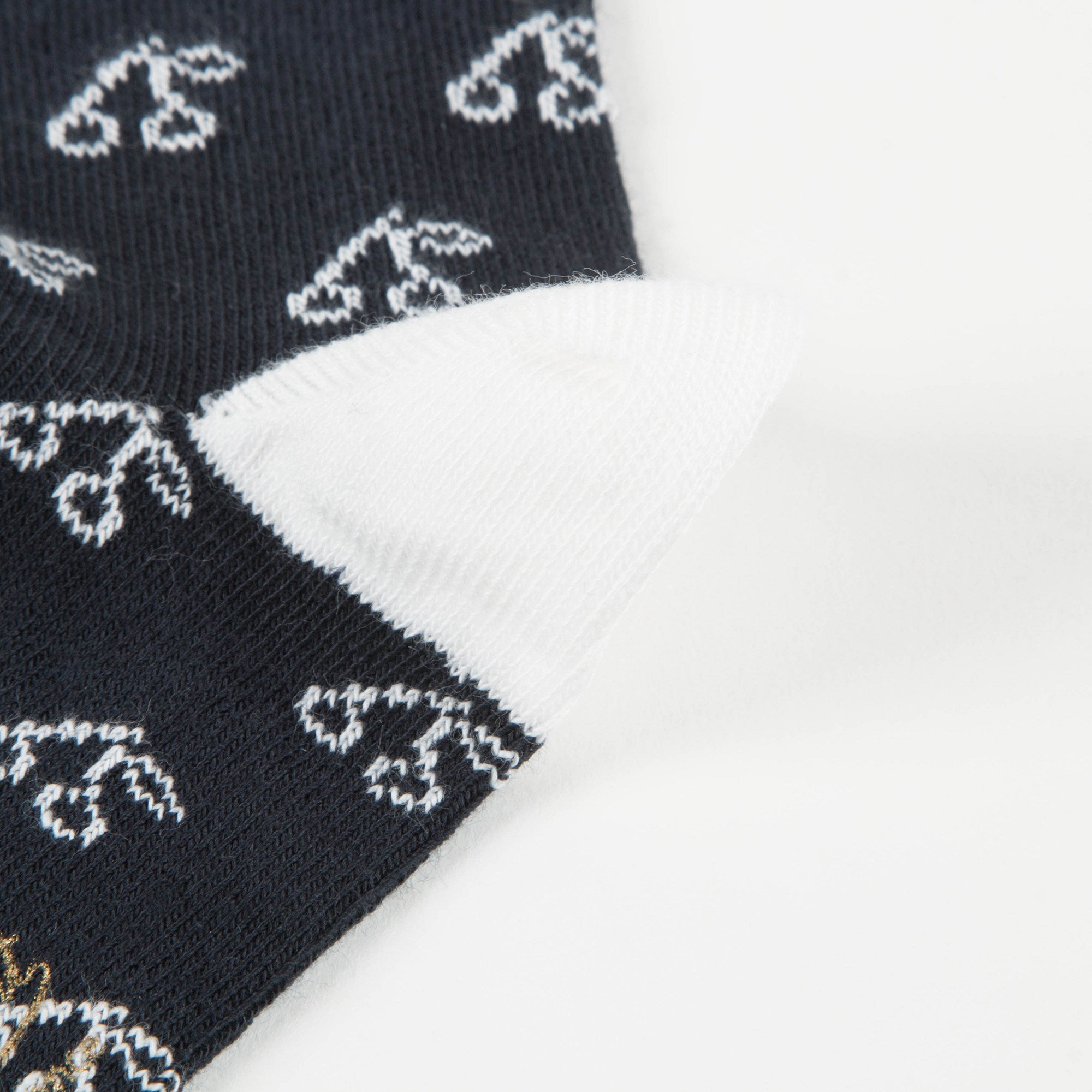 Chaussettes cerises blanches noires pour fille