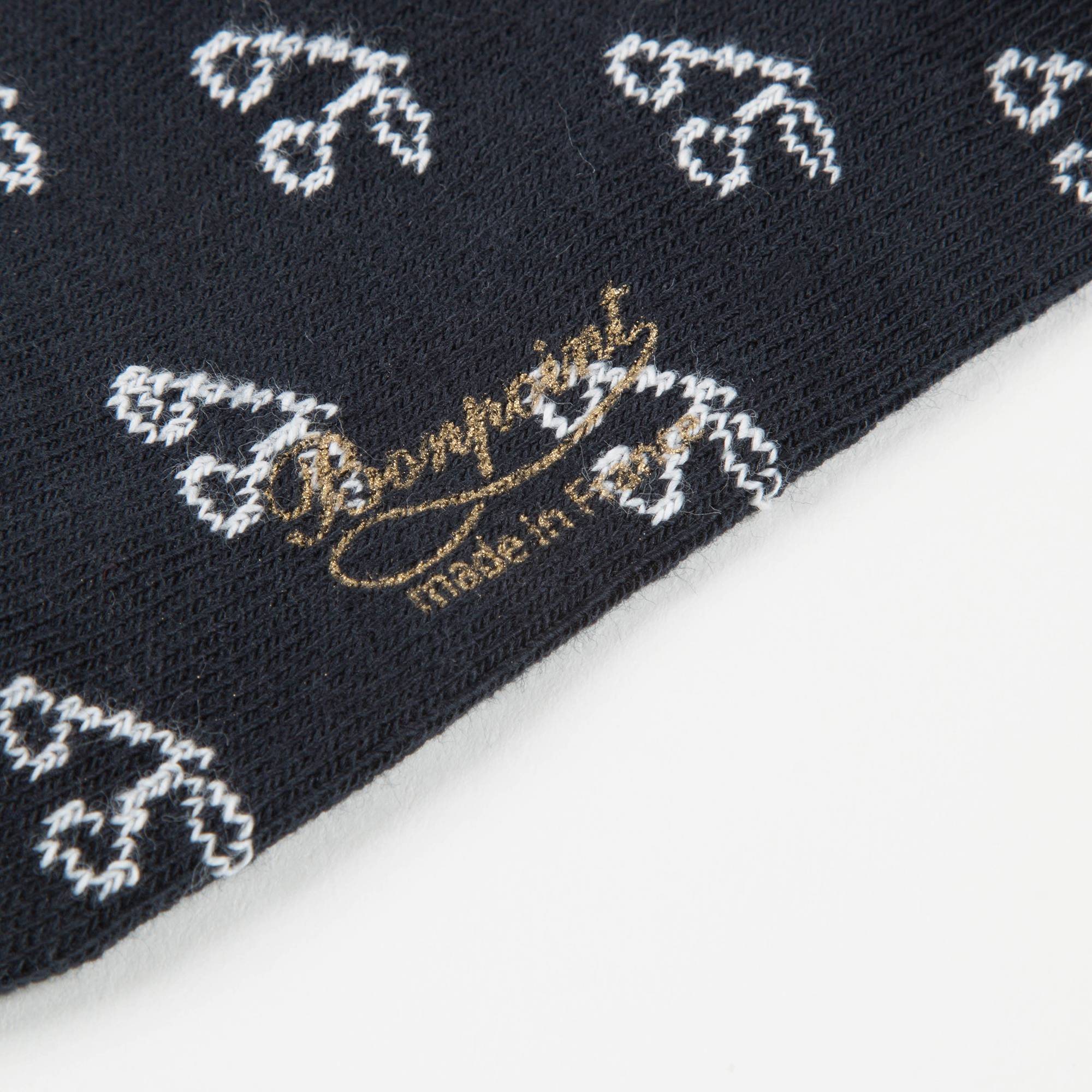 Chaussettes cerises blanches noires pour fille