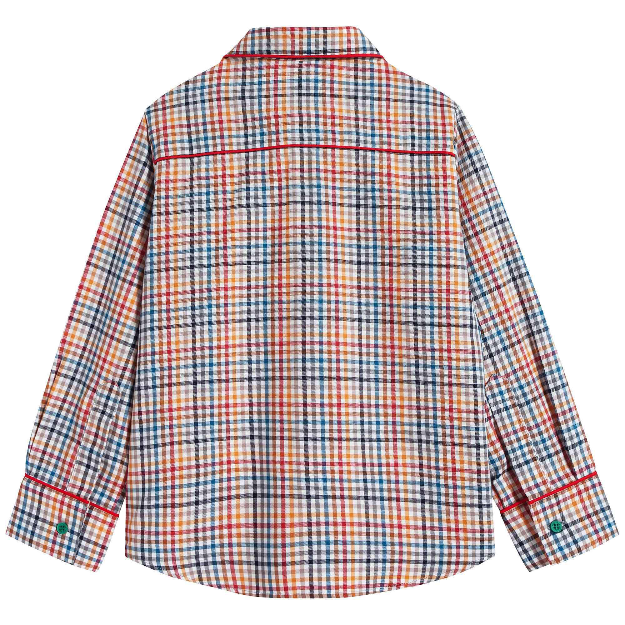 Boys Multicolour Check Polo Shirt