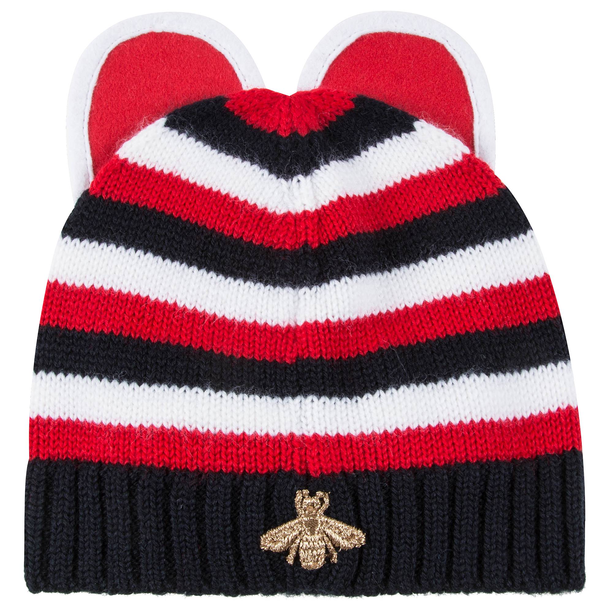 Baby Girls Red Wool Knitted Hat
