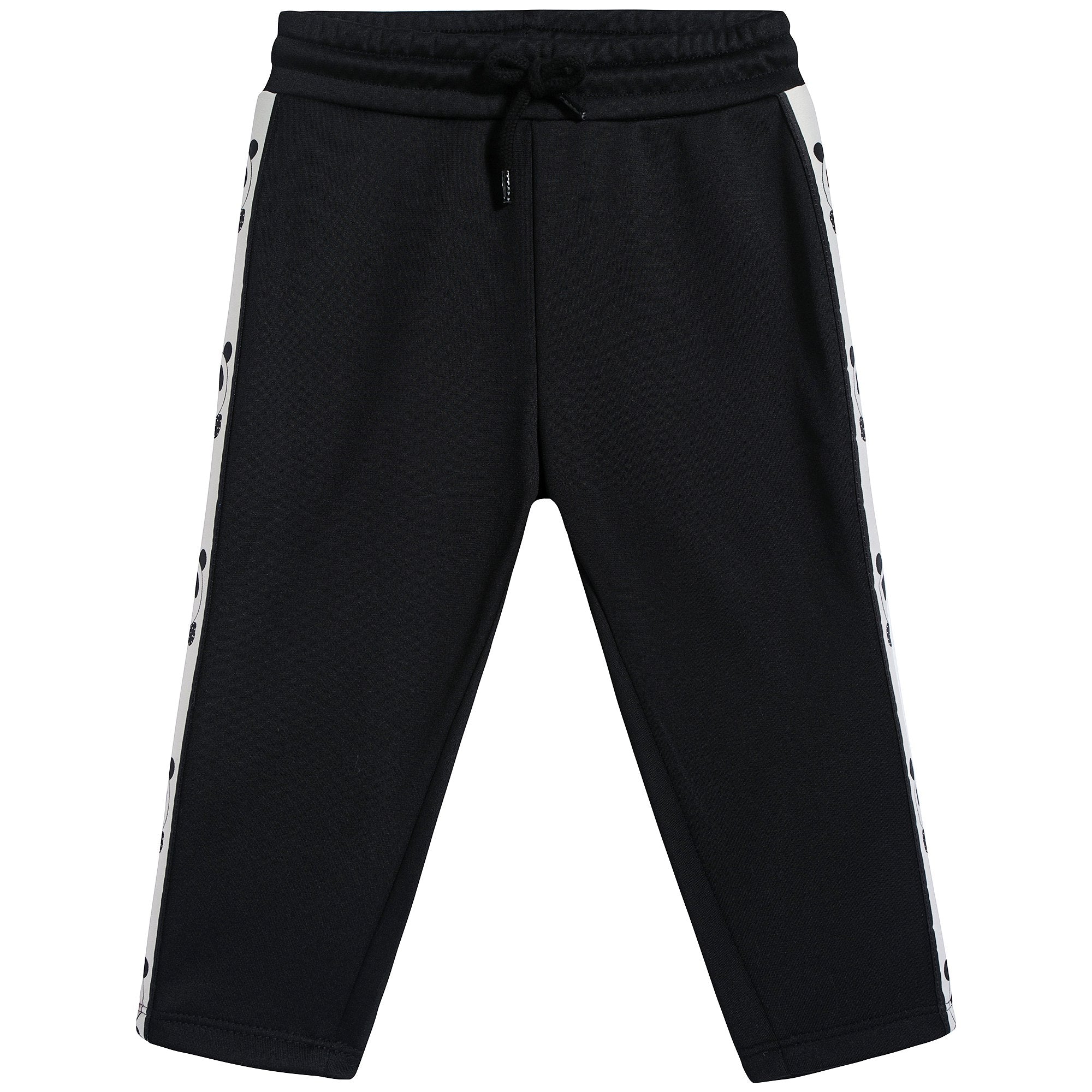 Boys & Girls Black Cotton Trousers