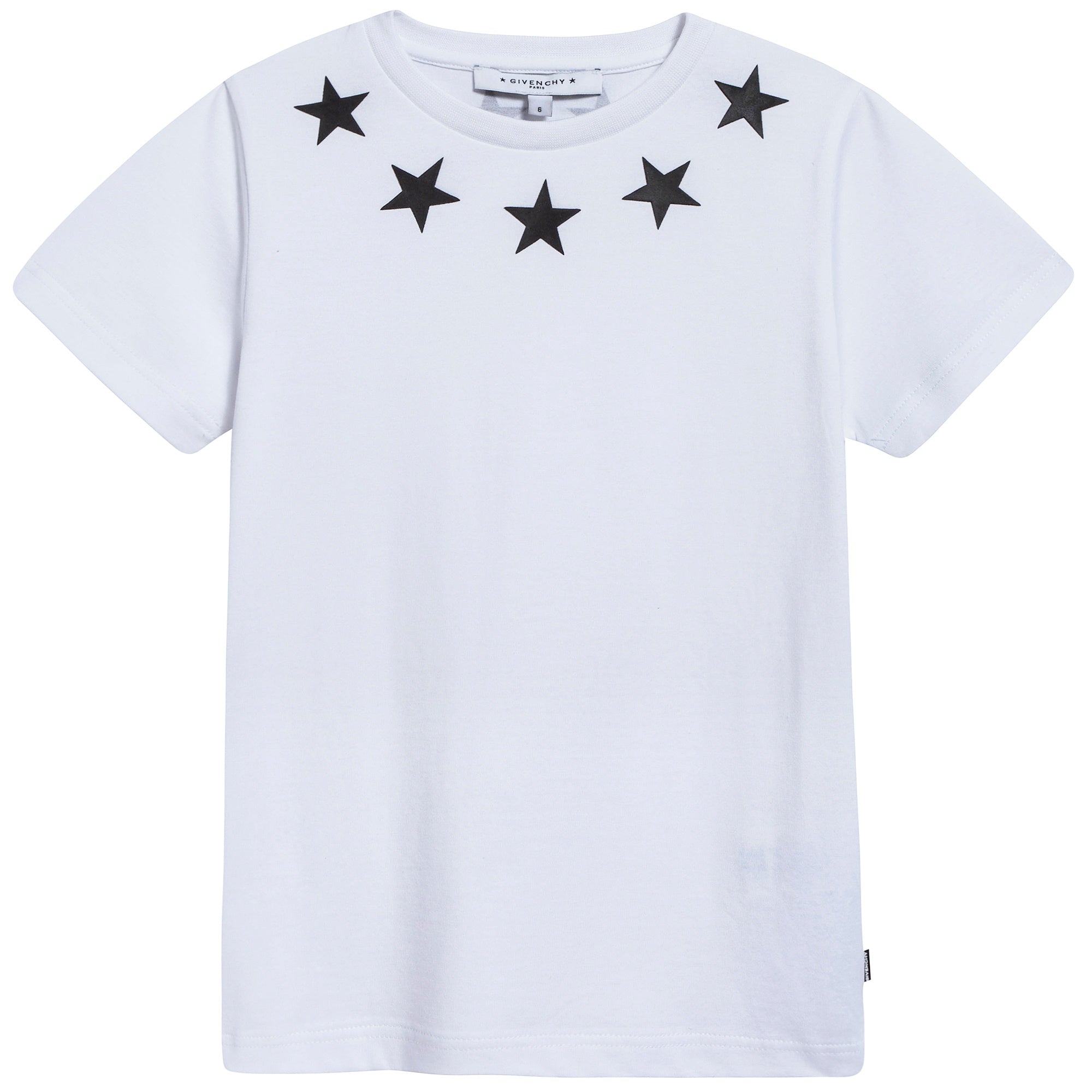 Boys White Cotton "Star" T-shirt