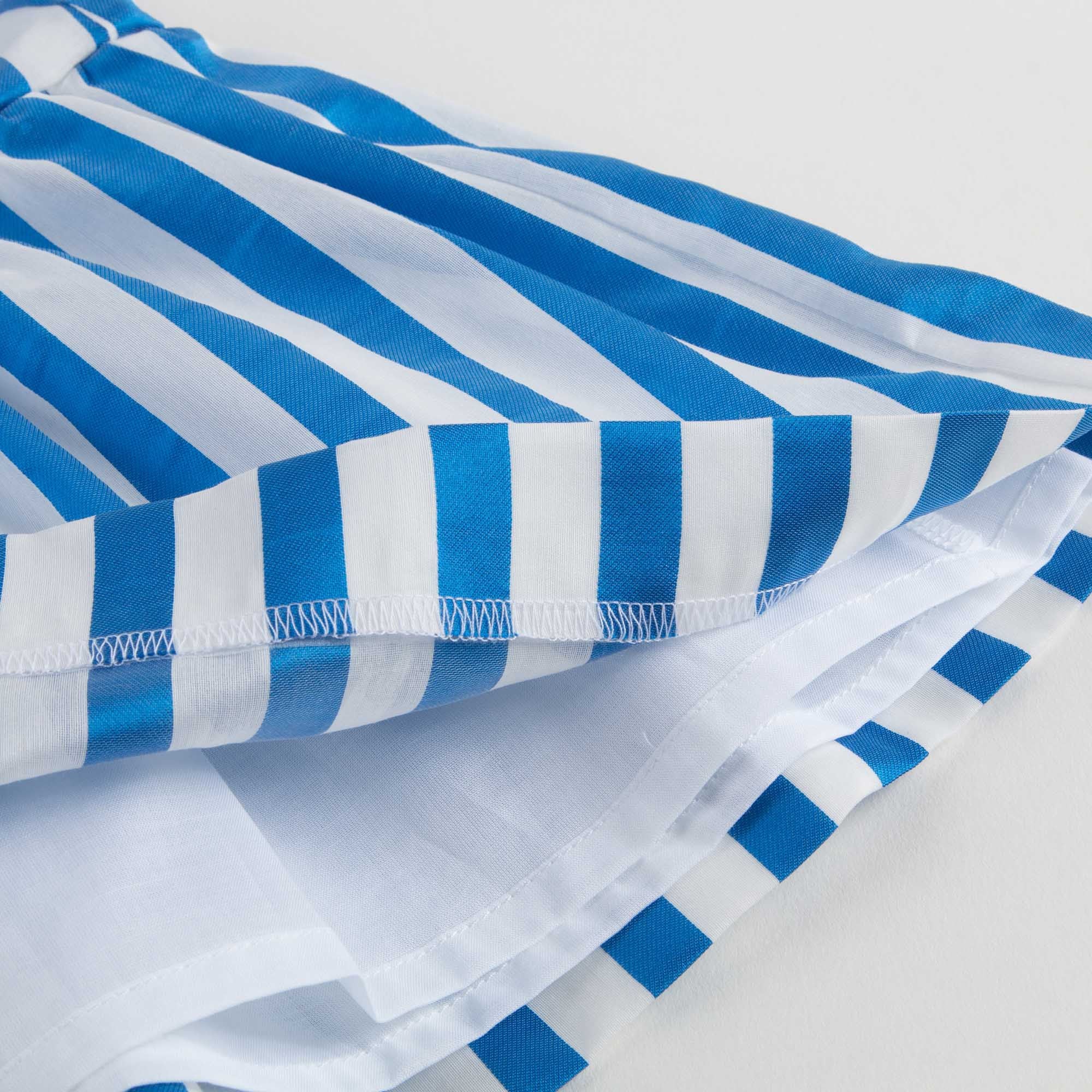 Robe en voile de soie mélangée bleue pour fille