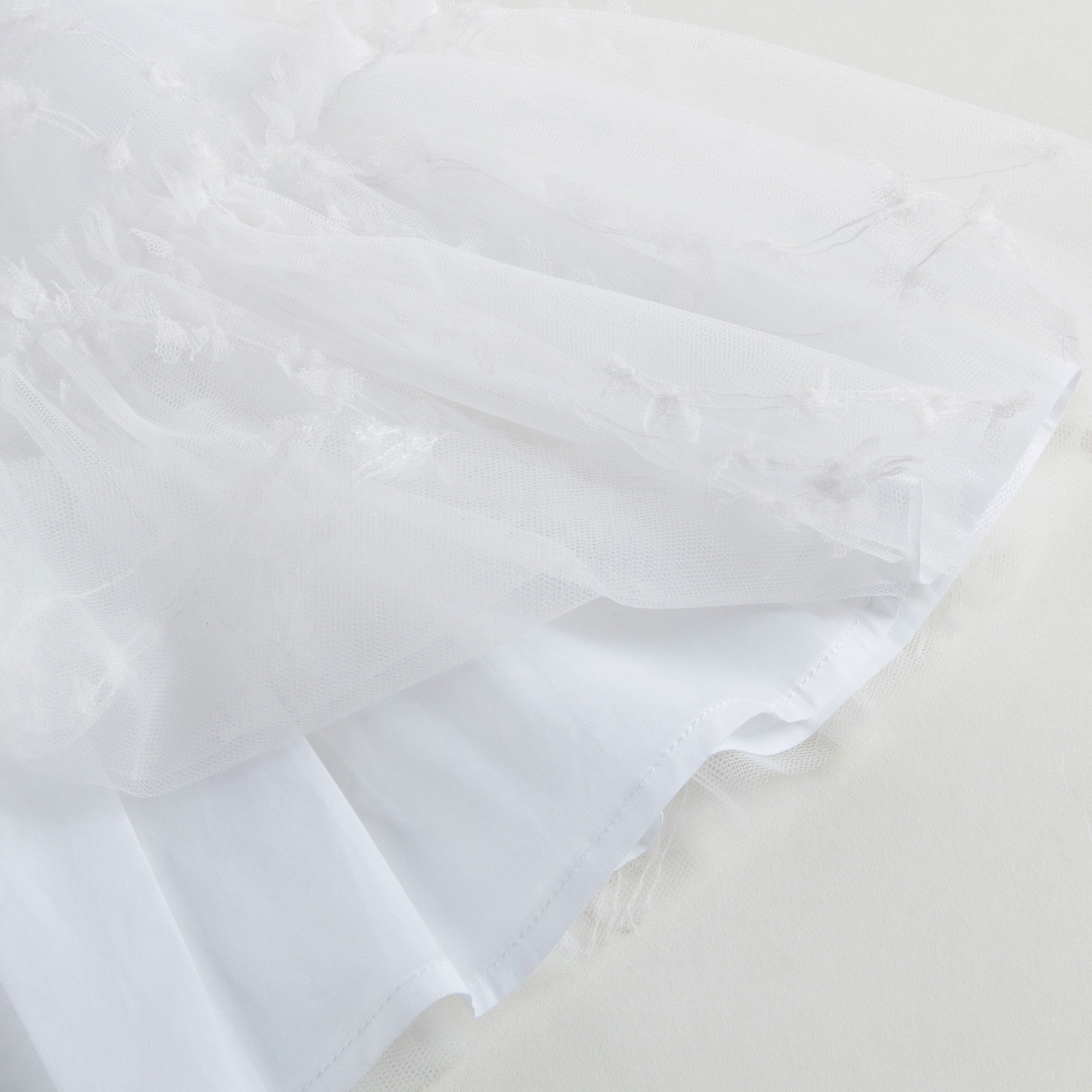 Robe blanche en dentelle pour fille