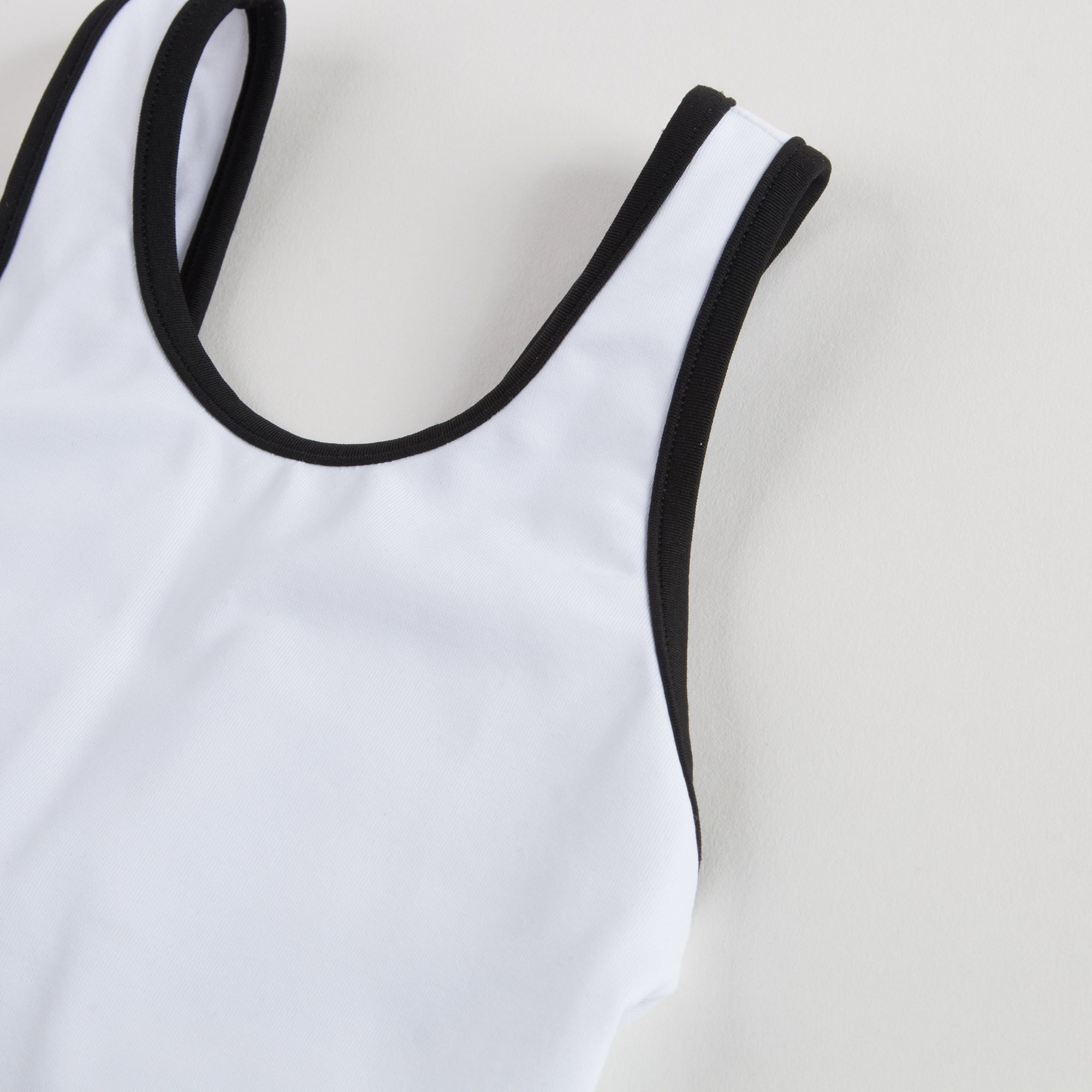 Maillot de bain une pièce blanc pour fille
