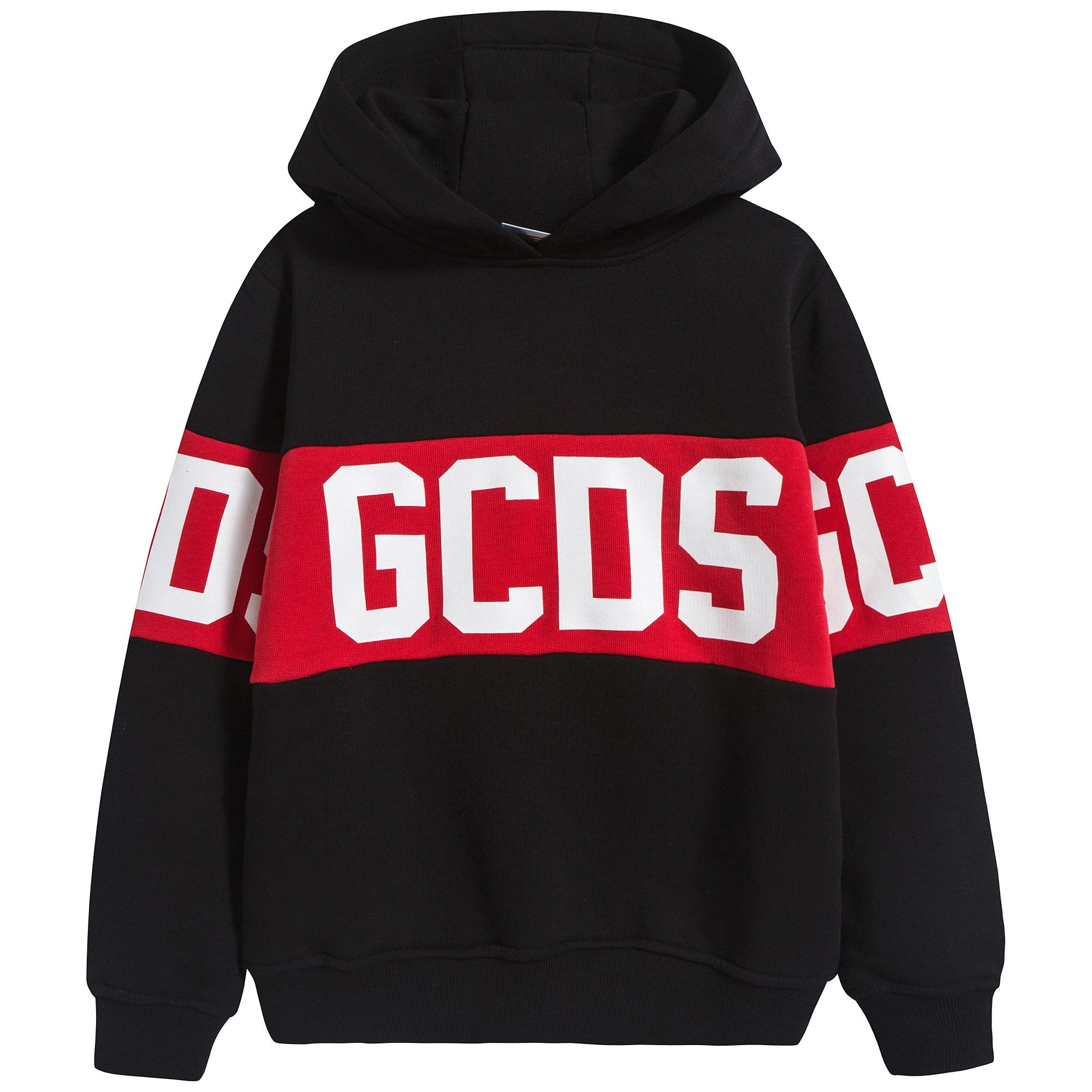 Boys & Girls Black Logo Hooded Sweatshirt