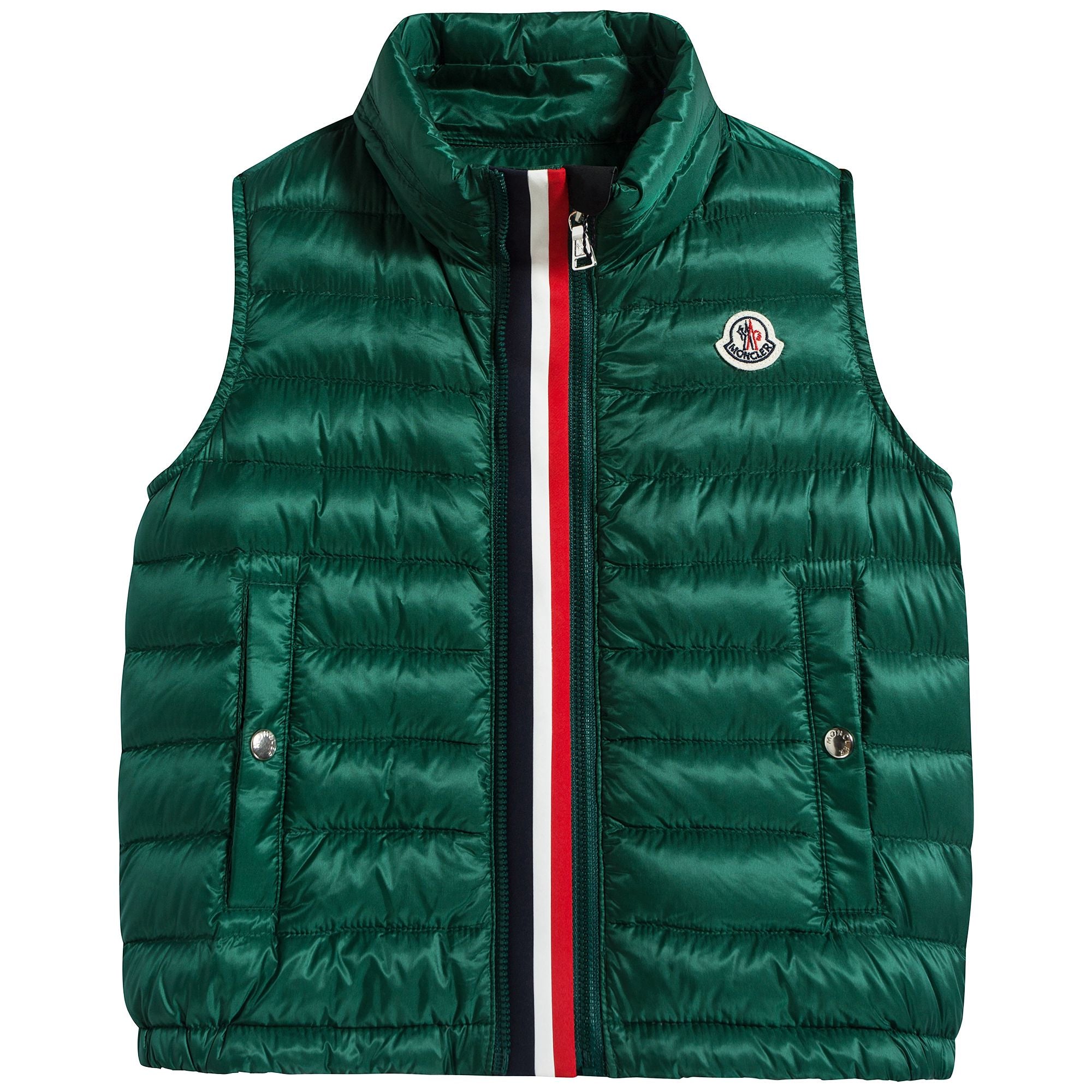 Boys Green "BLAVET" Padded Down Gilet