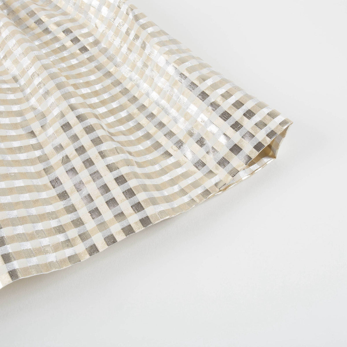 Robe quadrillée argentée pour fille