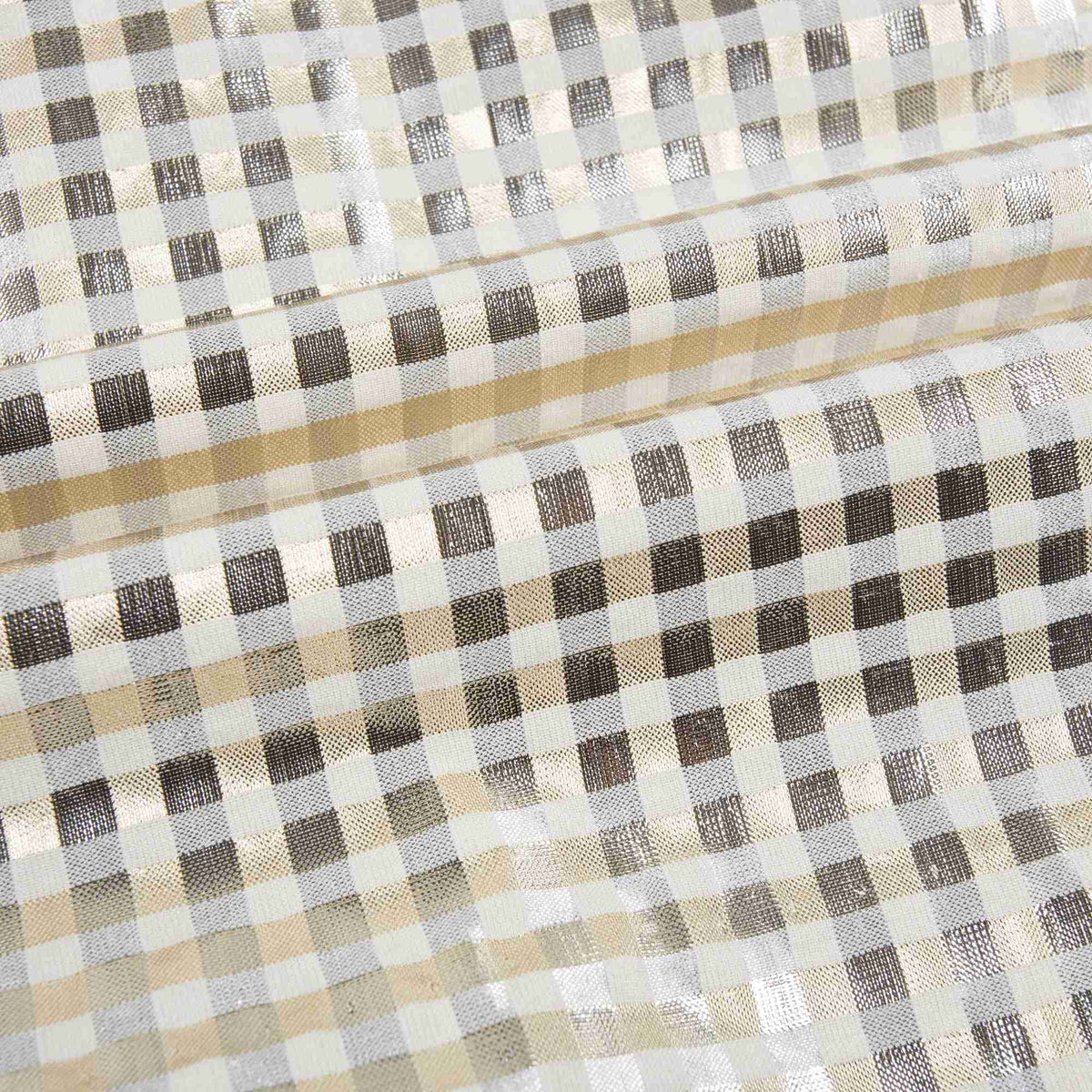 Robe quadrillée argentée pour fille