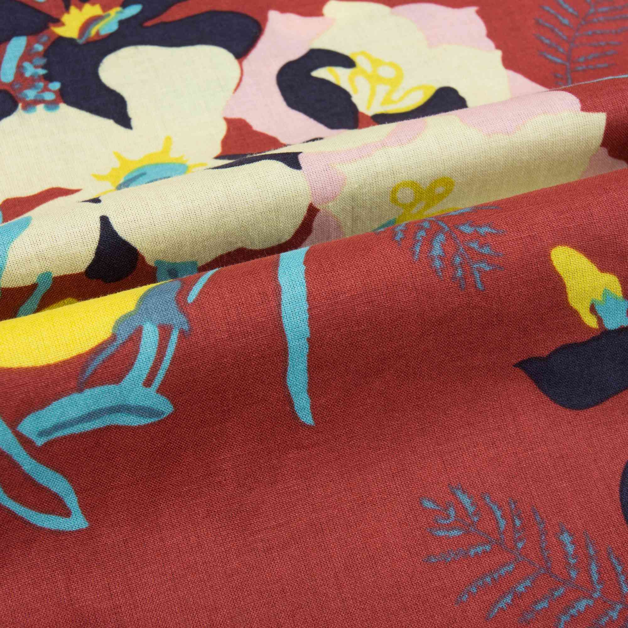 Robe imprimée lie-de-vin pour fille