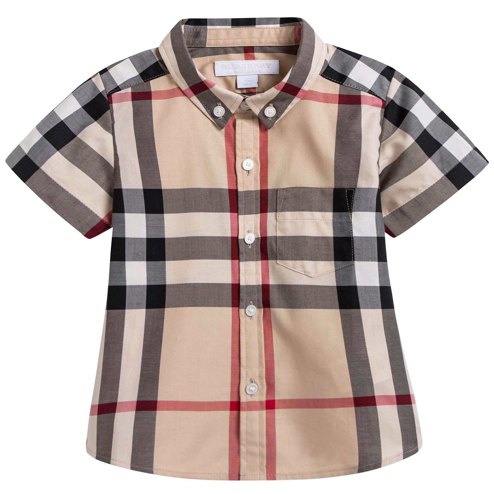 Baby Boys Classic Check Short Sleeve Shirt